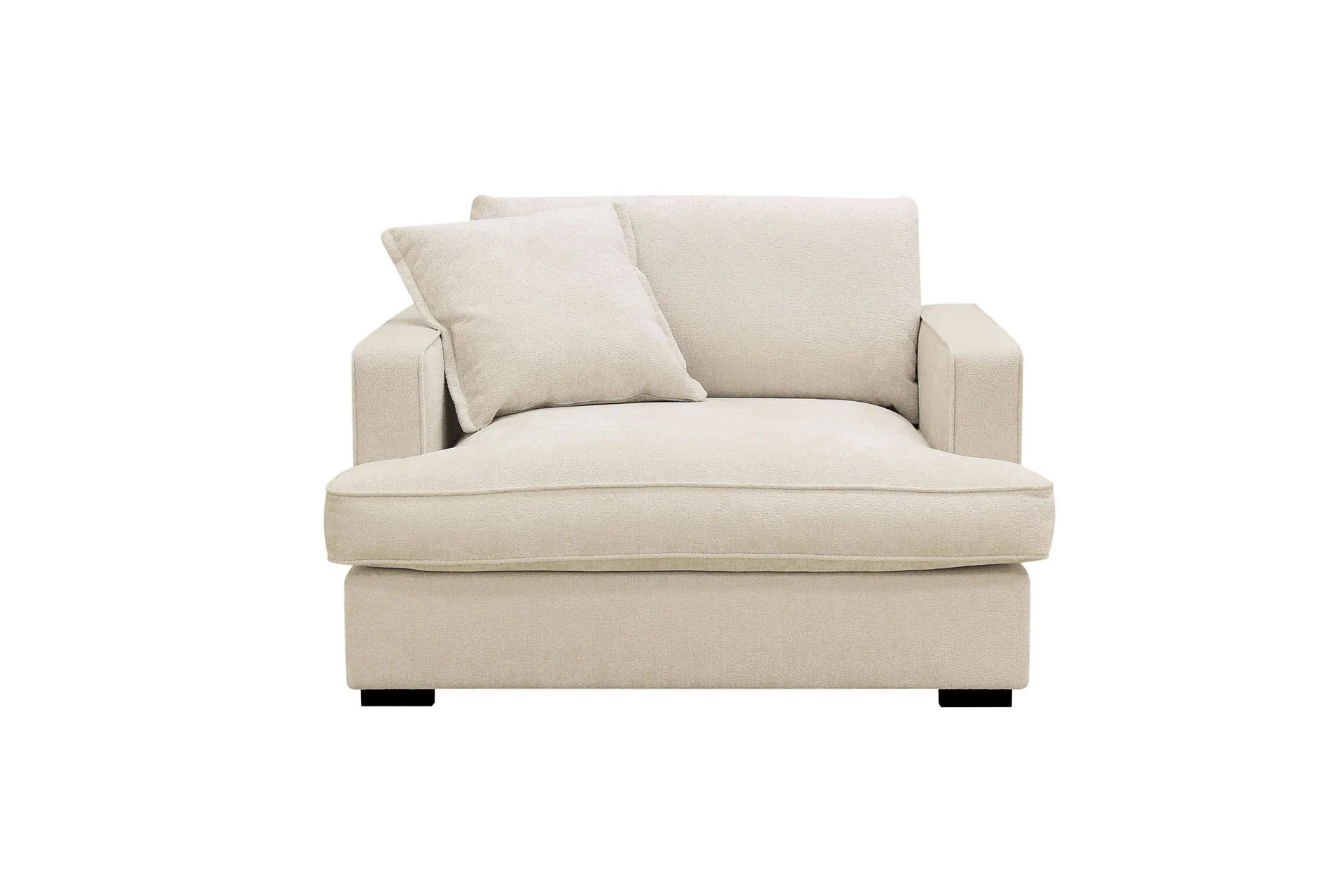 Rossita lyx Extra djup F&aring;t&ouml;lj - Beige Chenille