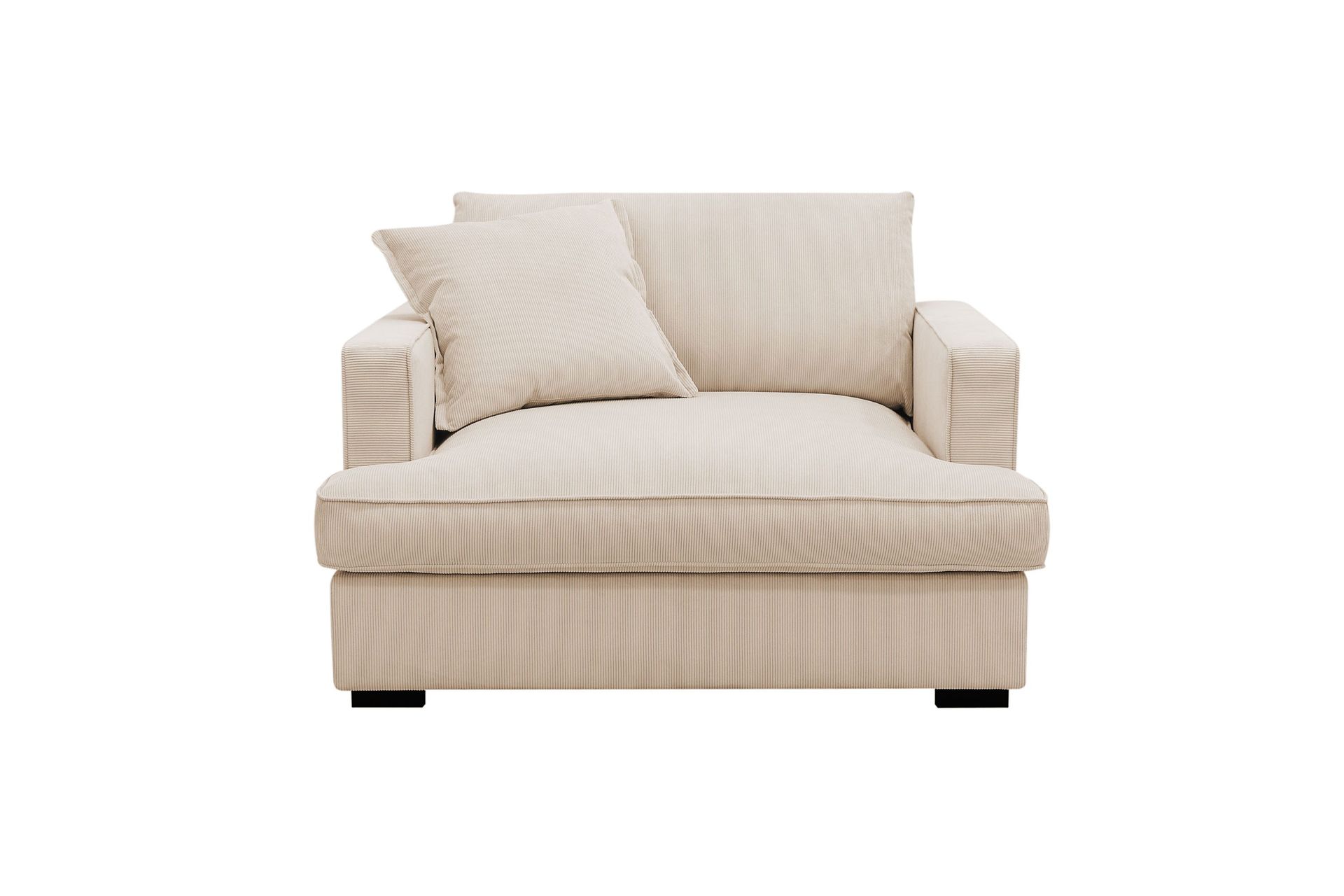 Rossita lyx Extra djup F&aring;t&ouml;lj - Beige Manchester