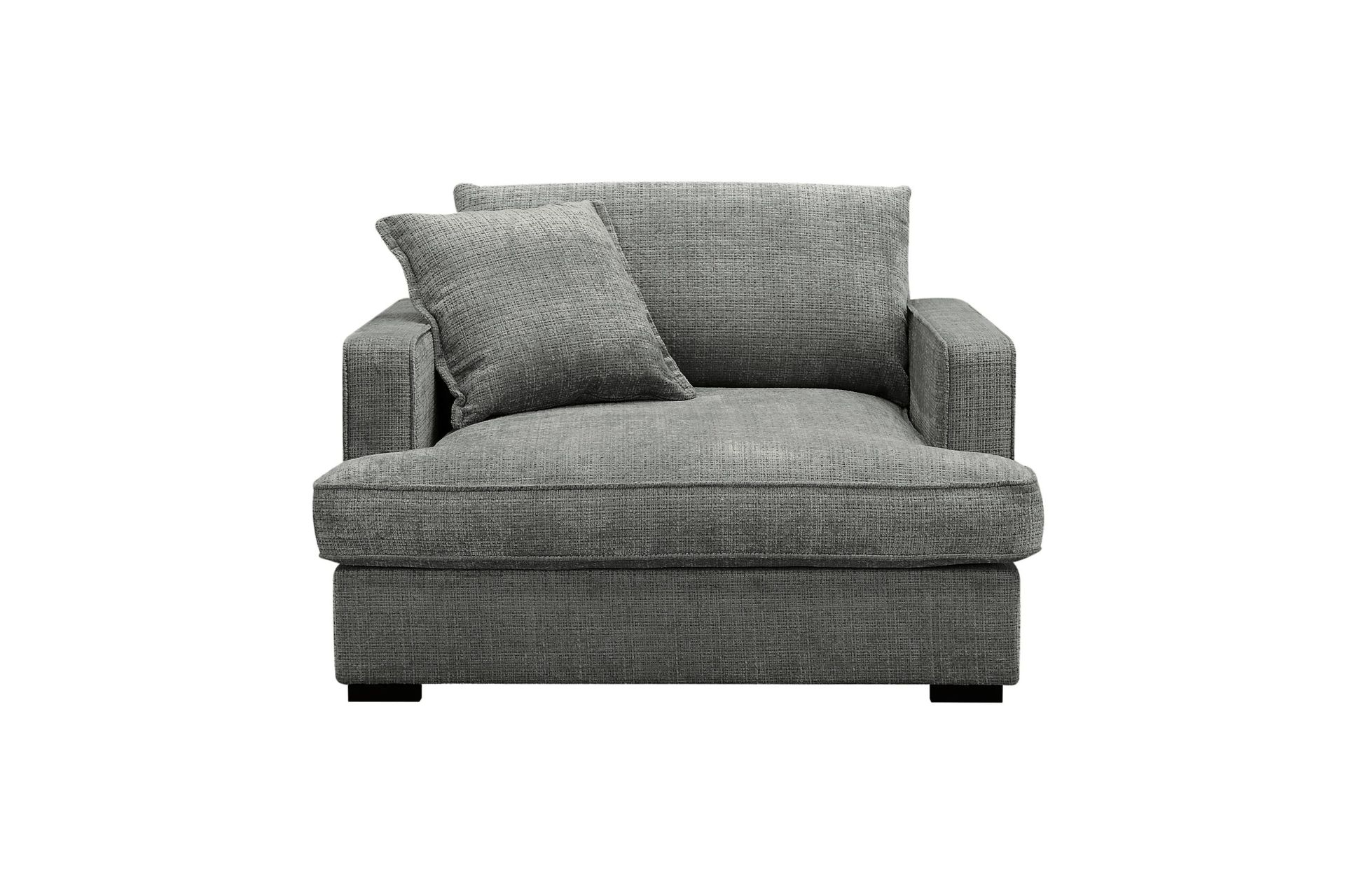 Rossita lyx Extra djup F&aring;t&ouml;lj - Gr&aring; Chenille