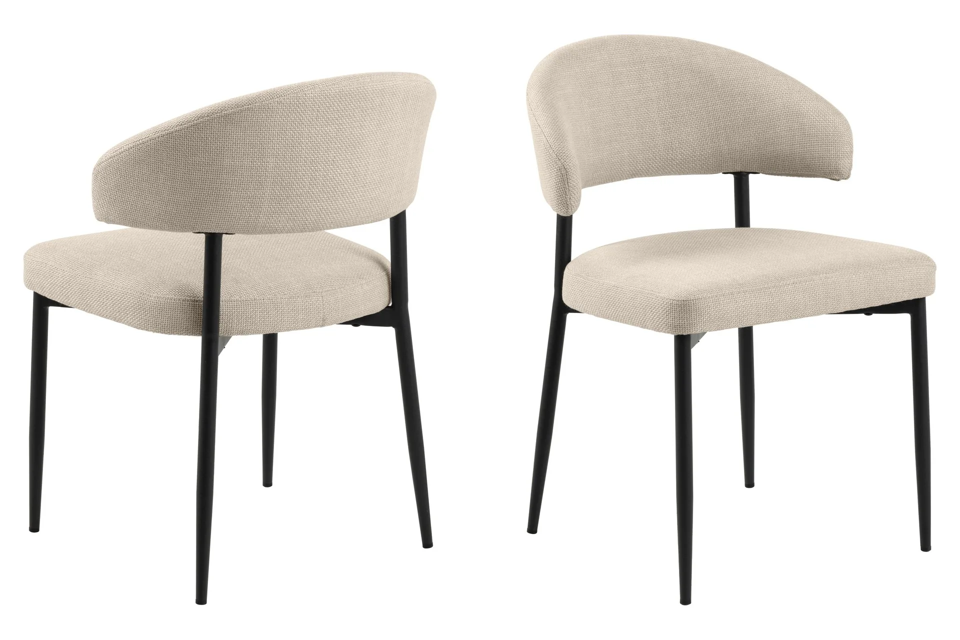 sawako matstol - beige / svart