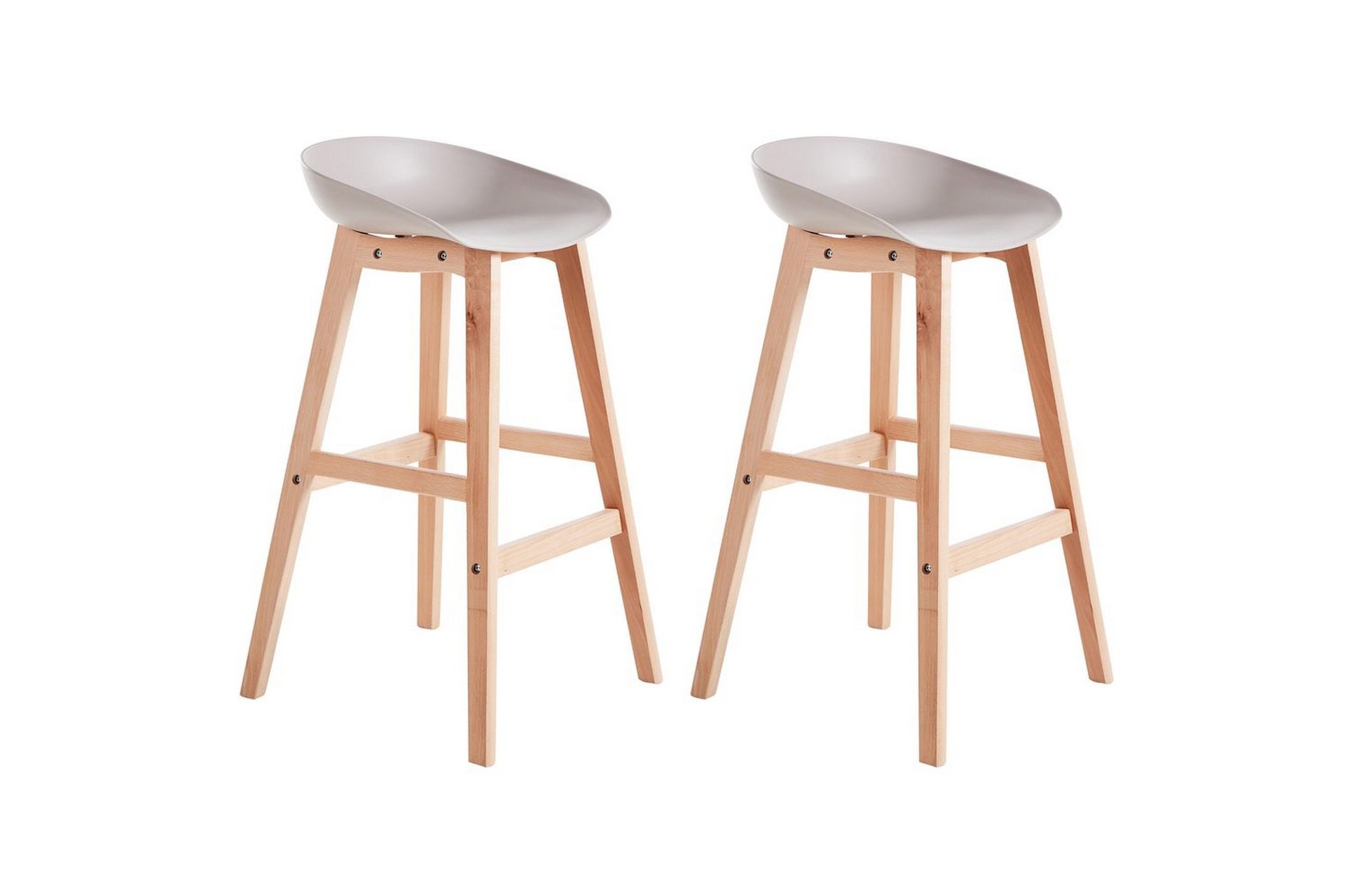 Set med 2 barstolar Micco -