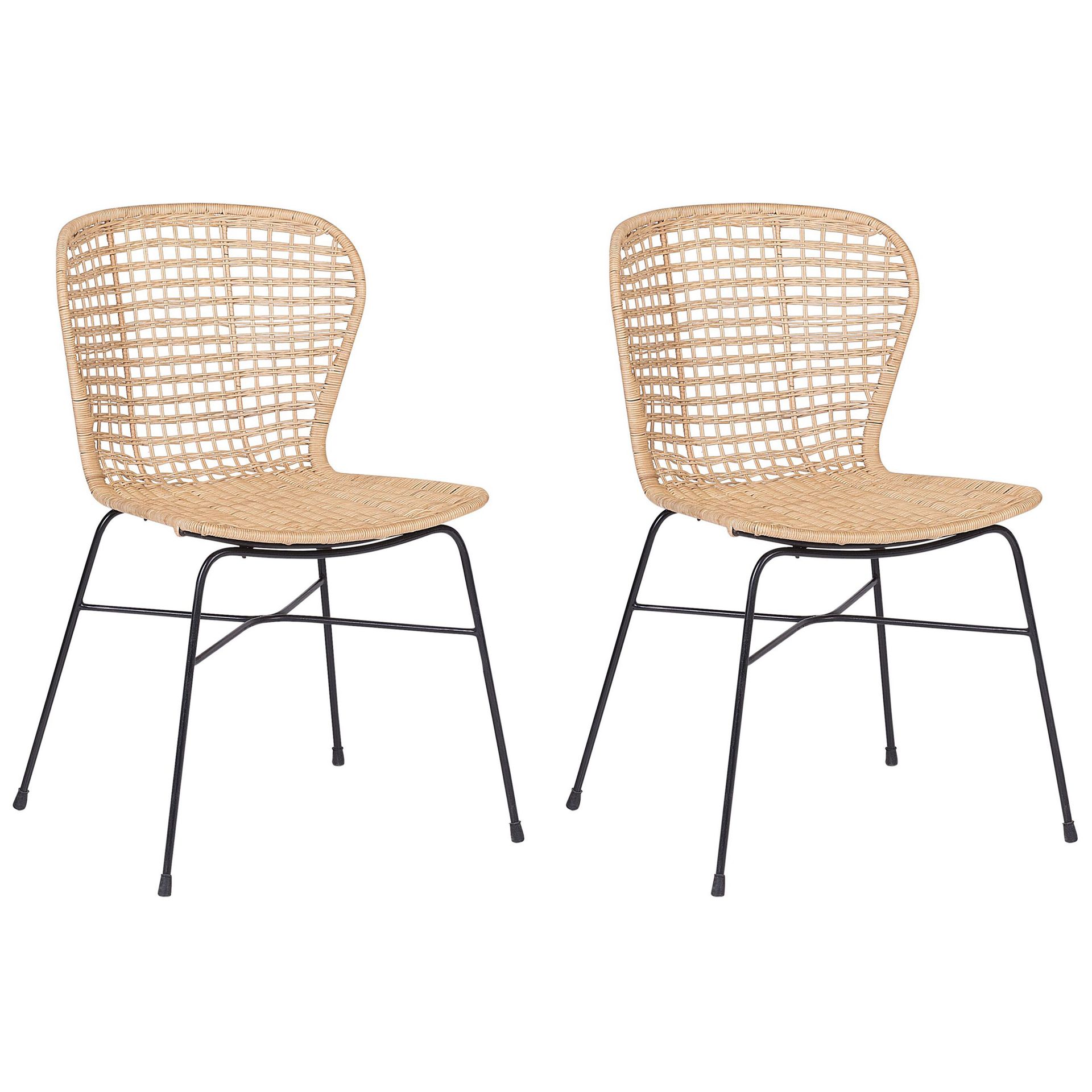 Set med 2 matstolar Elfros -