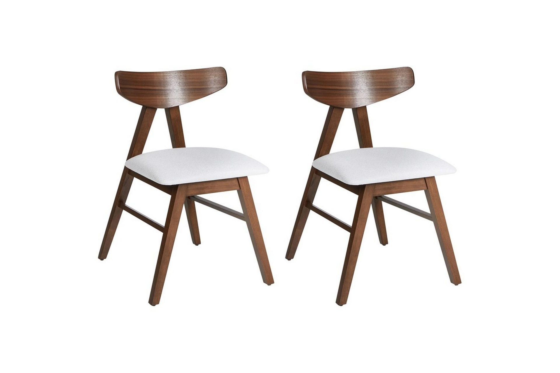 Set med 2 matstolar Lacota - Brun, grå