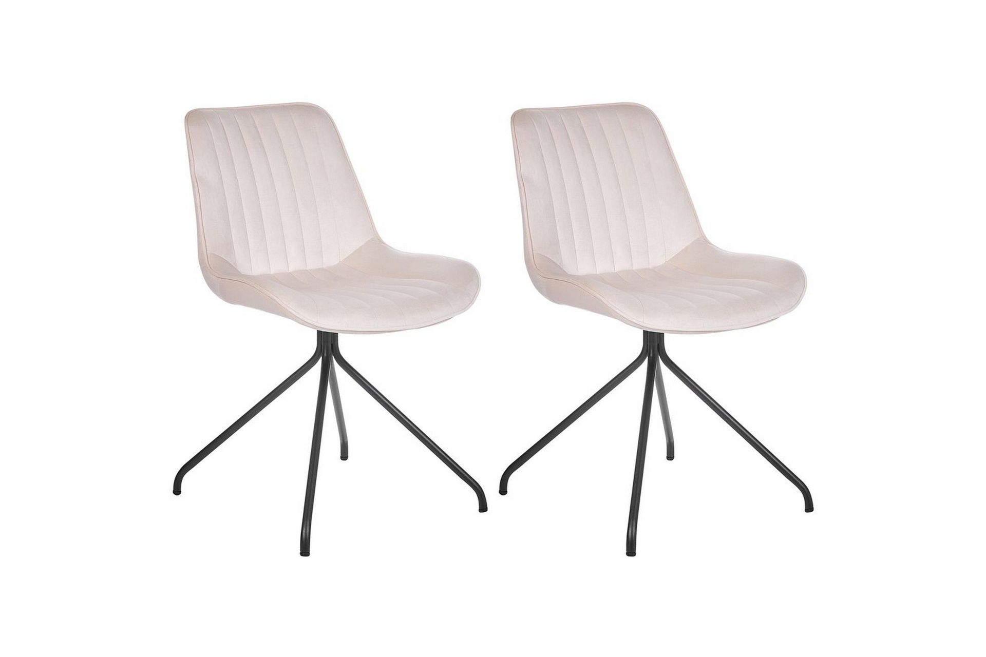 Set med 2 matstolar Navasota - Beige