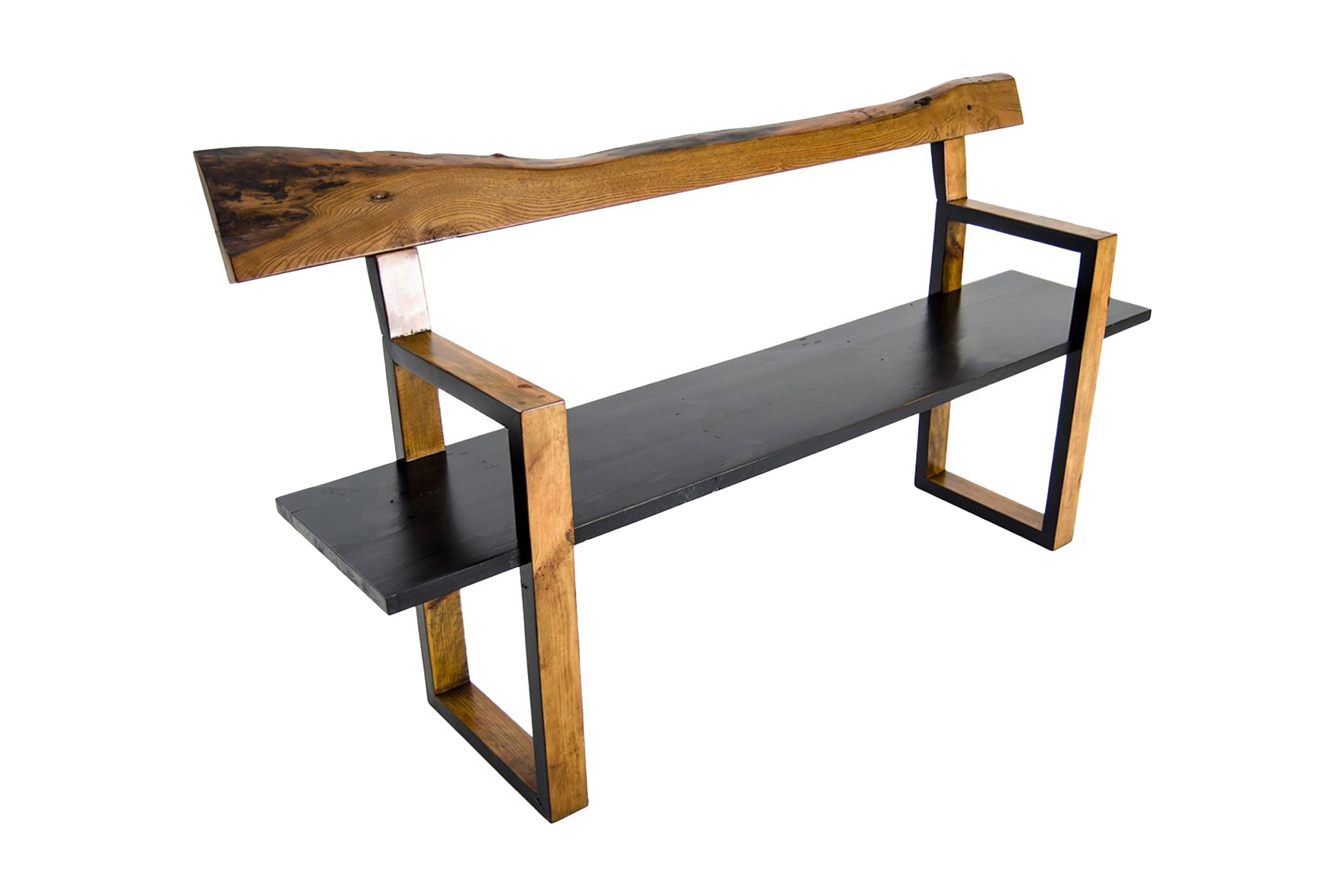 Sittbänk Constantin 135 cm Valnöt/Brun/Mörkbrun/Svart