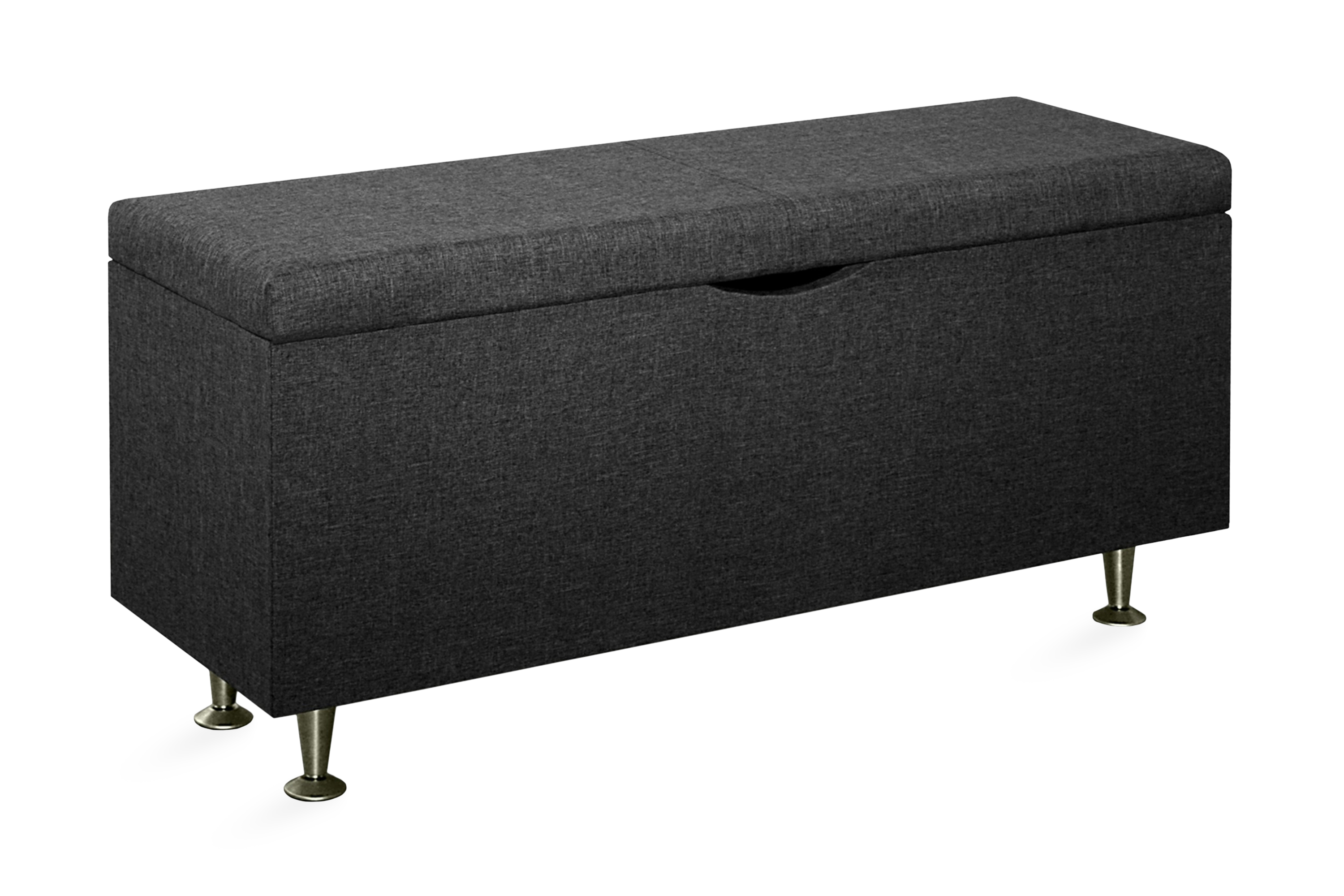 sängkista savanna 130 cm - mörkgråsvart