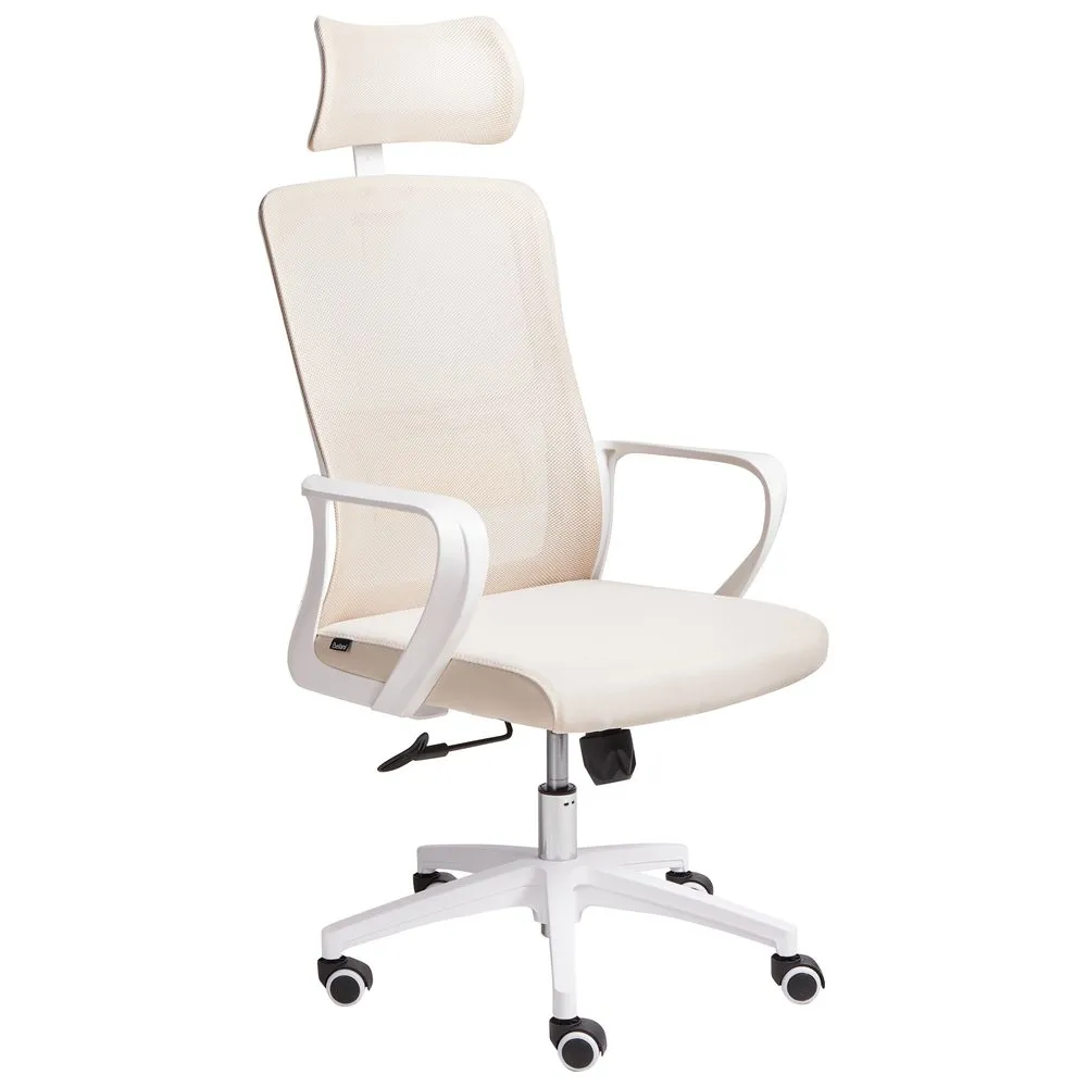 Skrivbordsstol Monarch - Beige, vit