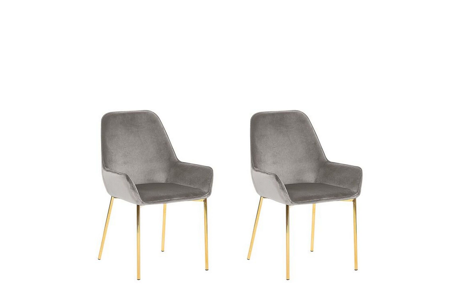 Stalltorp Sammetsstol 2-pack - Grå