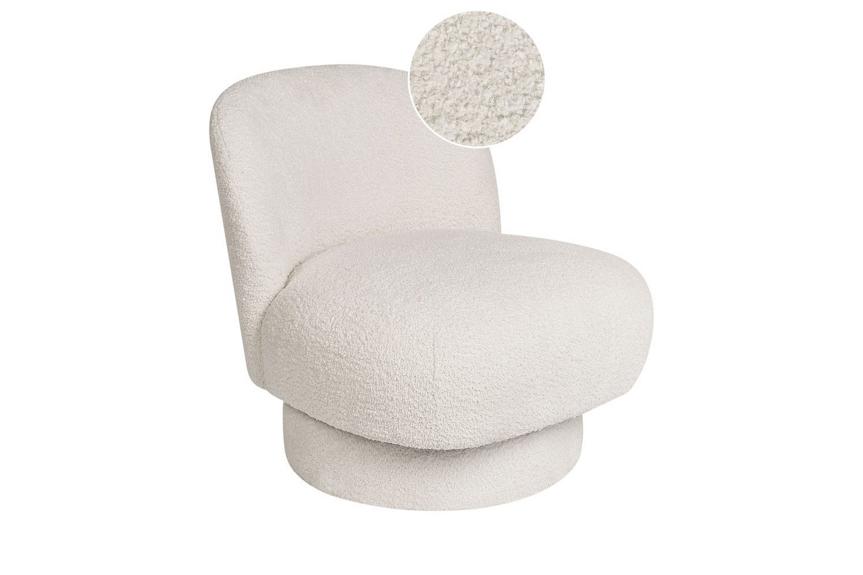 svängbar fåtölj aylo - vit