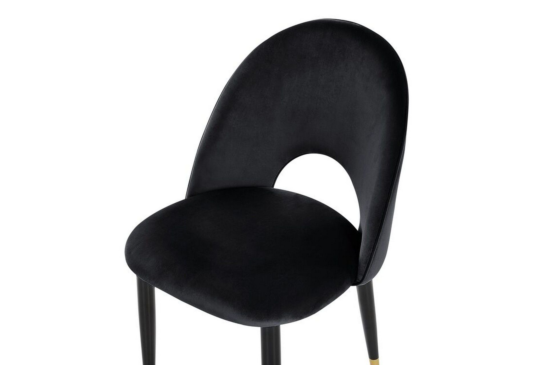 Tavernes Sammetsstol 2-pack - Svart