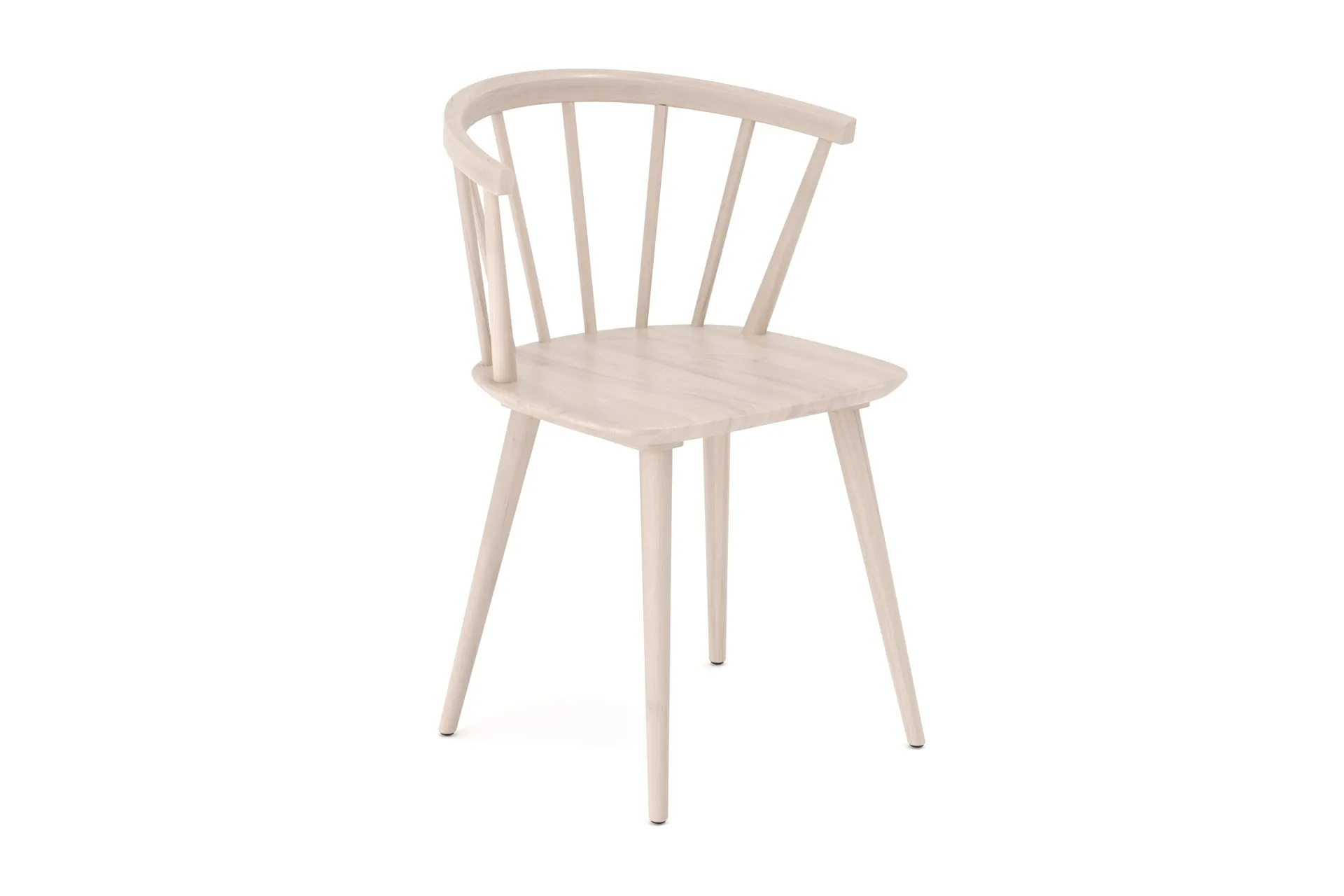 tyrö karmstol & matstol i massiv trä - whitewash