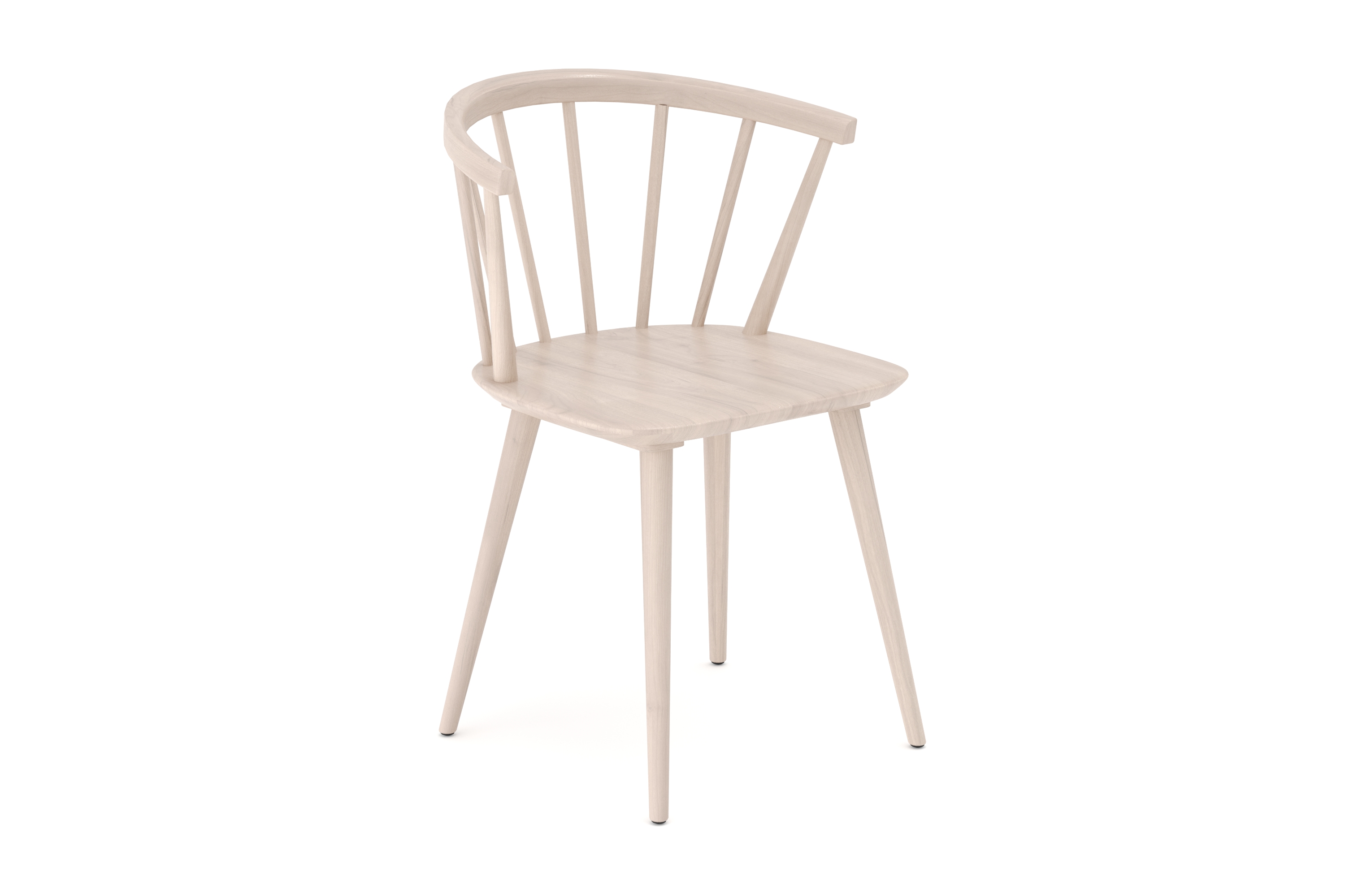 tyrö karmstol & matstol i massiv trä - whitewash