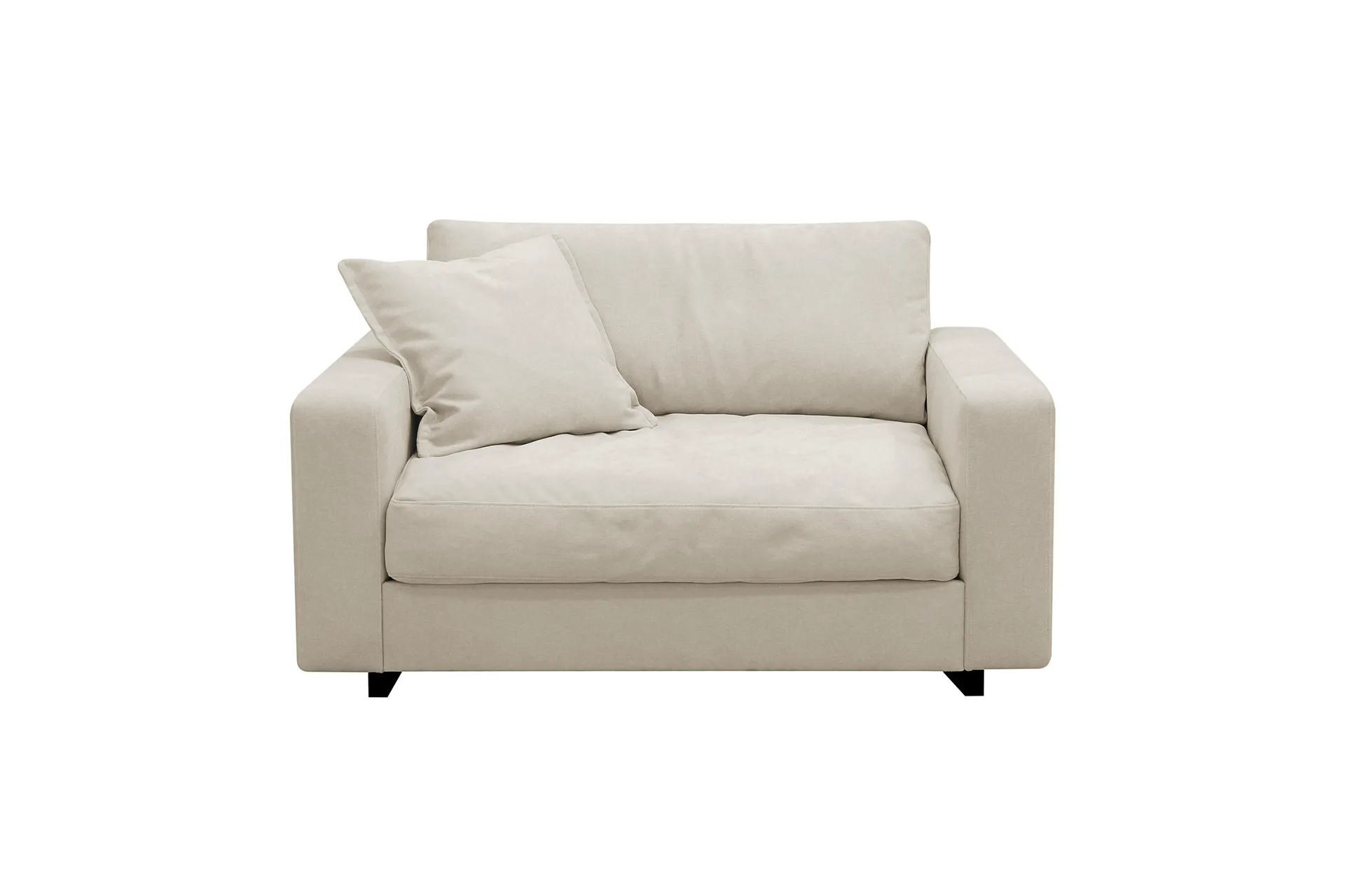 valencia extra djup fåtölj i chenille - beige