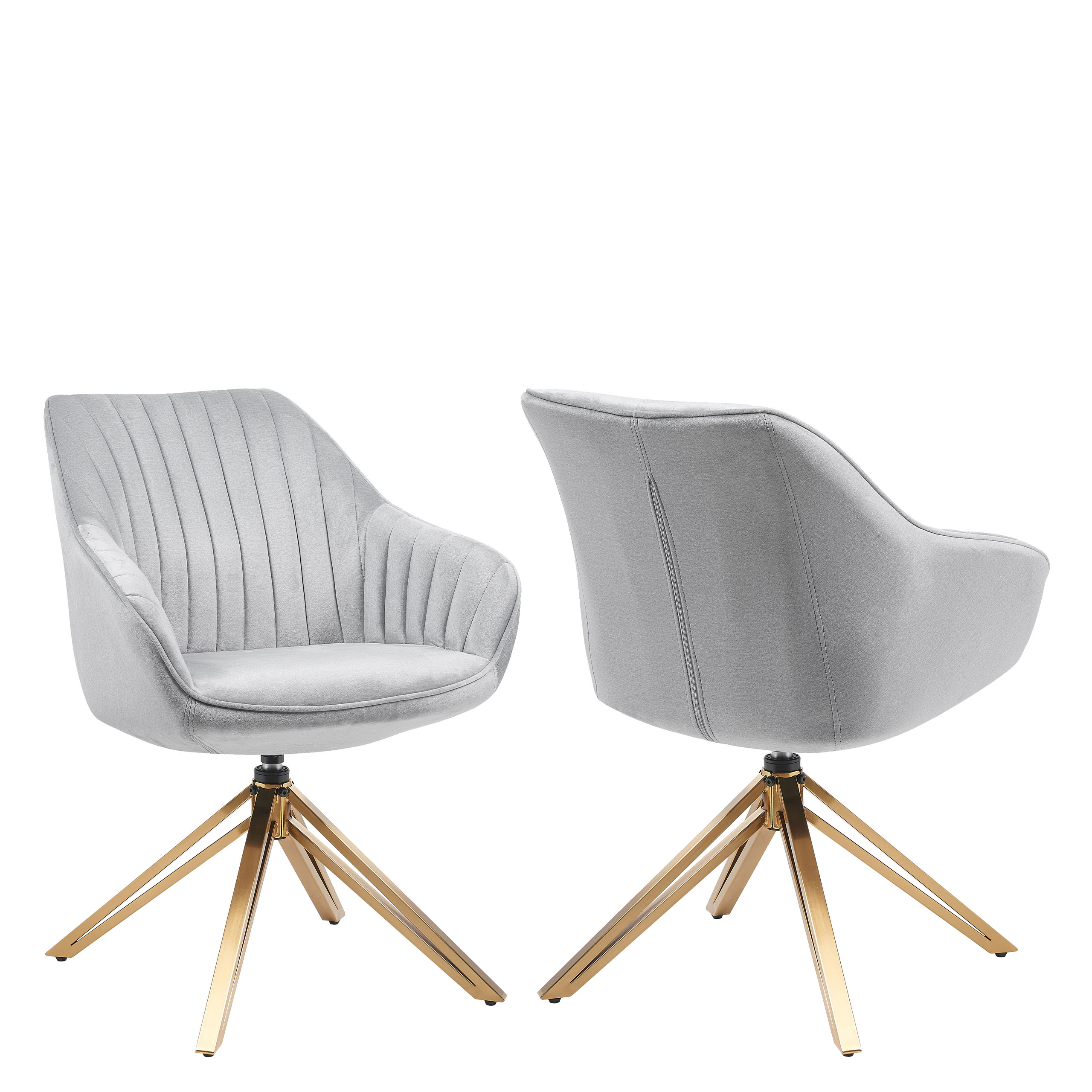 zerlin kontorsstol - grå