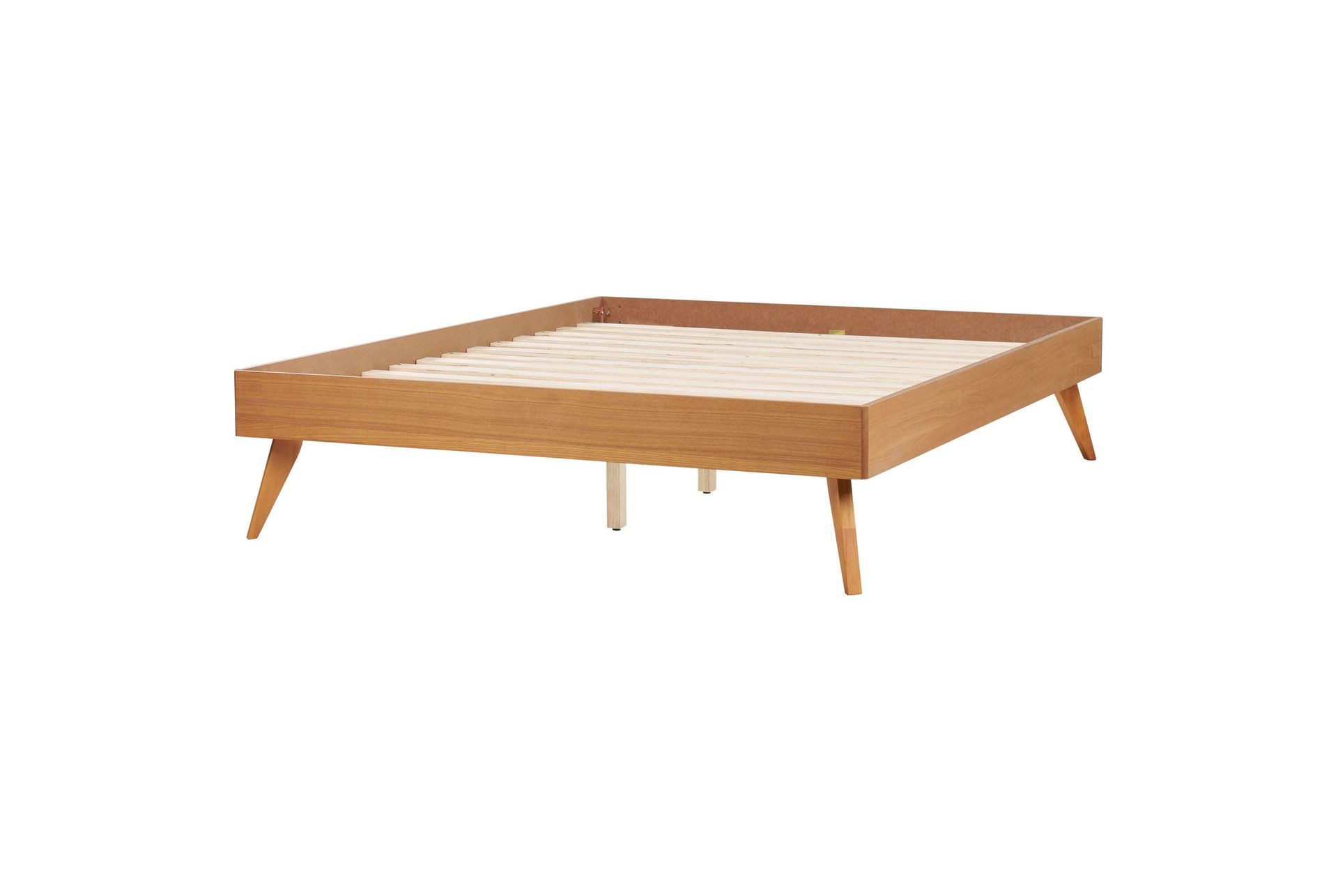 benedik sängram 140x200 cm - ljust trä