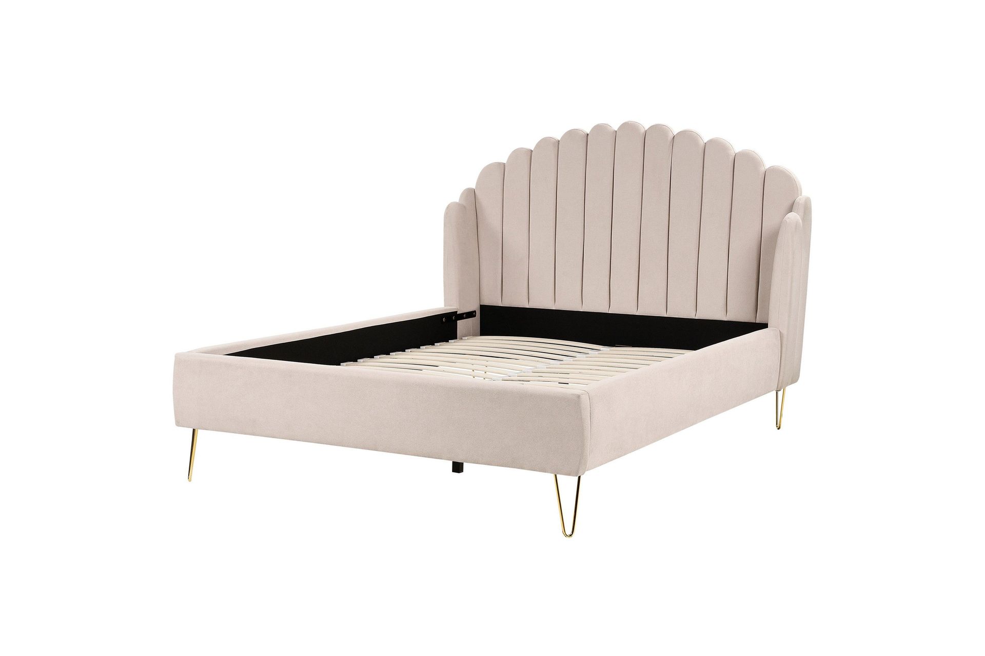 Benicio S&auml;ngram 140x200 cm - Beige/Guld