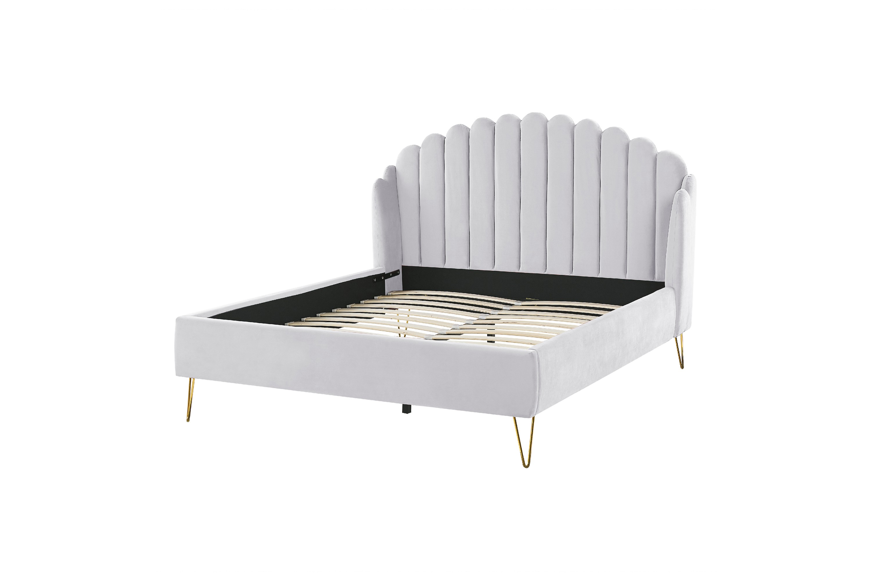 benicio sängram 140x200 cm - grå/guld