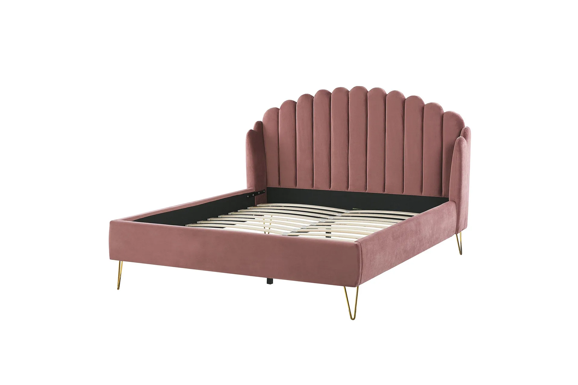 Benicio S&auml;ngram 160x200 cm - Rosa/Guld