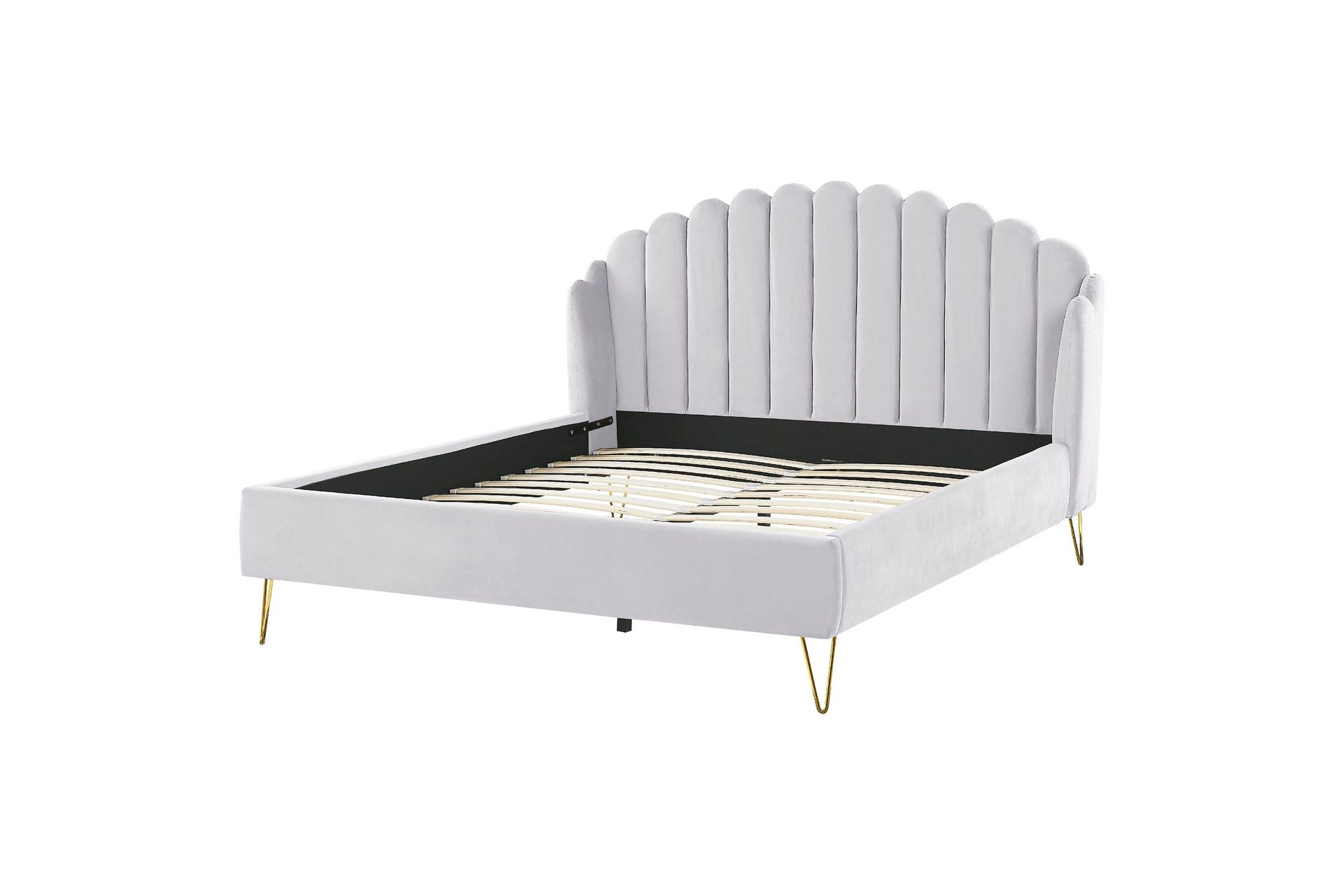 Benicio S&auml;ngram 180x200 cm - Gr&aring;/Guld