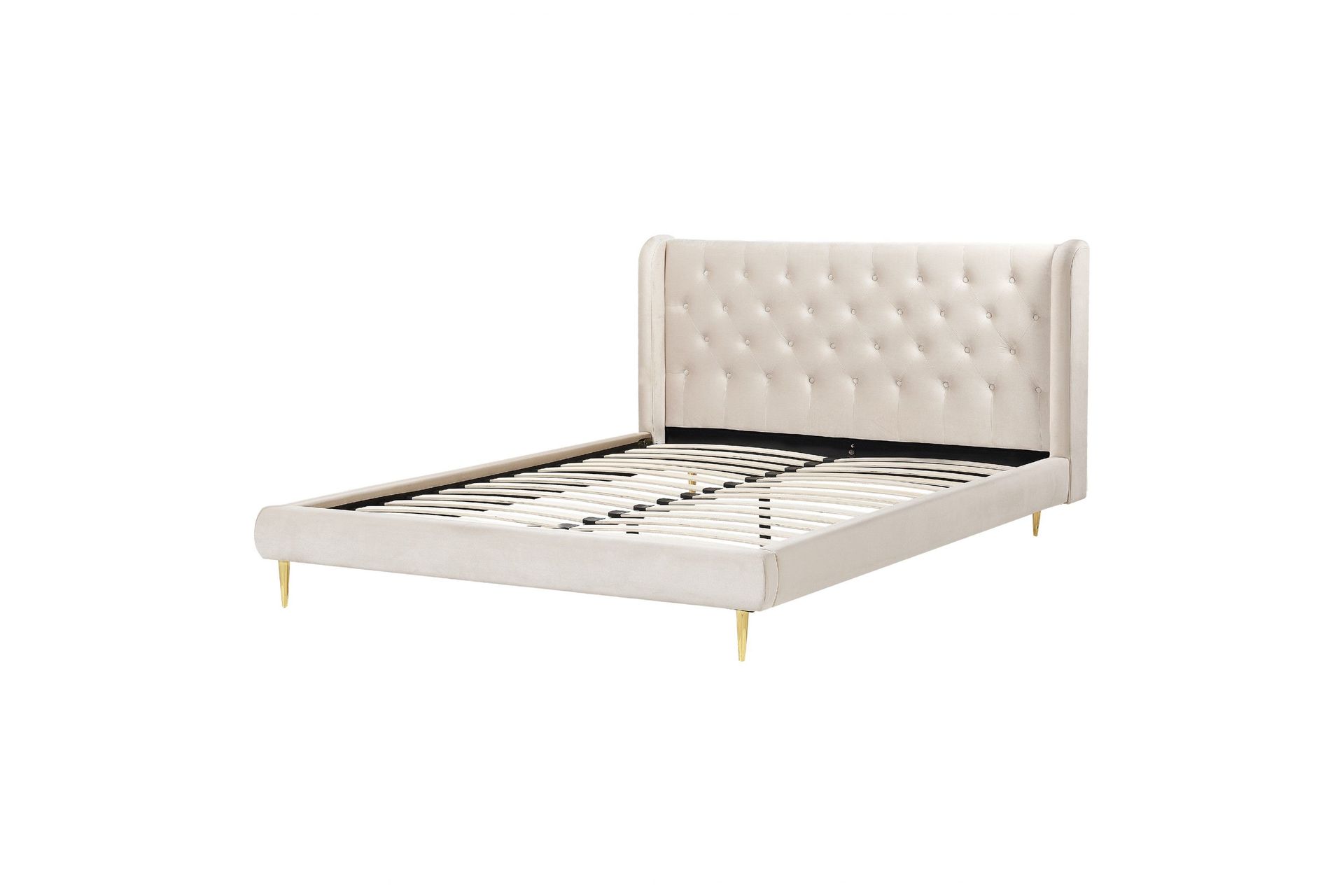 Bernie S&auml;ngram 160x200 cm - Beige/Guld