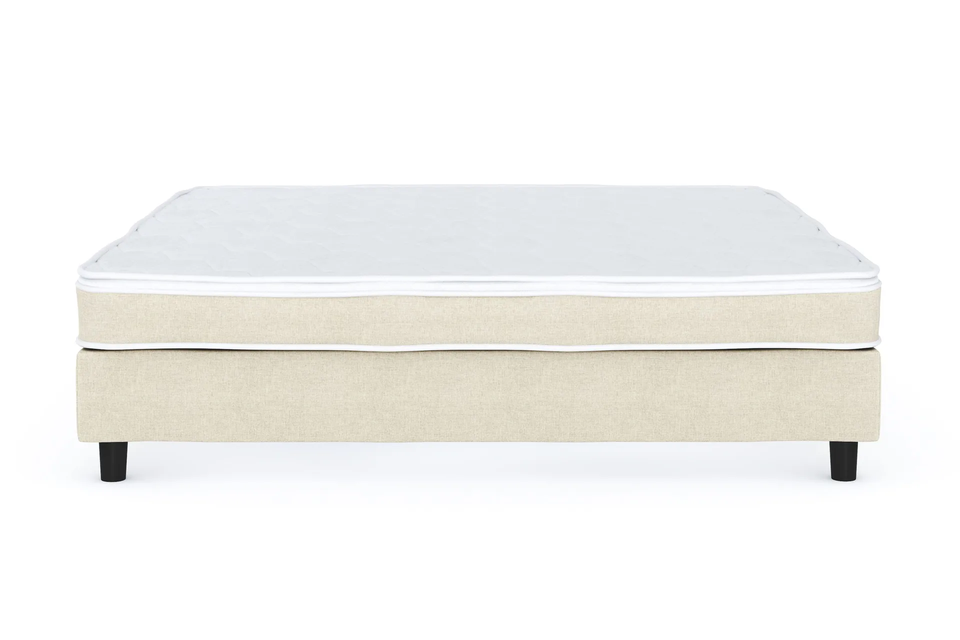 Billingen Kontinentalsäng 160x200 cm i Tyg med Fasthetsgrad Medium – Beige