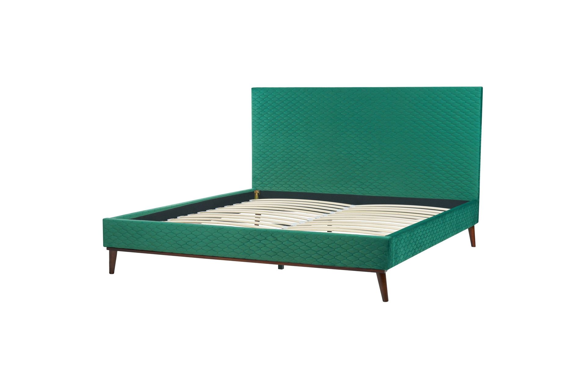 Braydon S&auml;ngram 180x200 cm - Gr&ouml;n/M&ouml;rkt tr&auml;