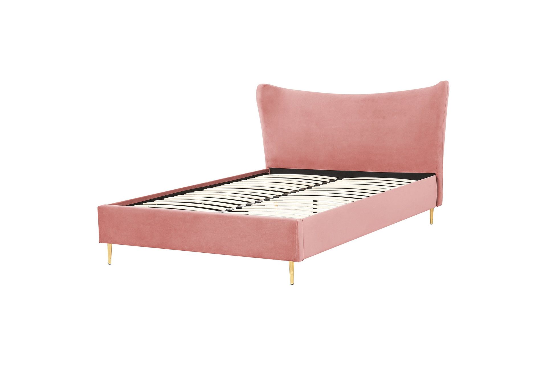 Briley S&auml;ngram 160x200 cm - Rosa/Guld