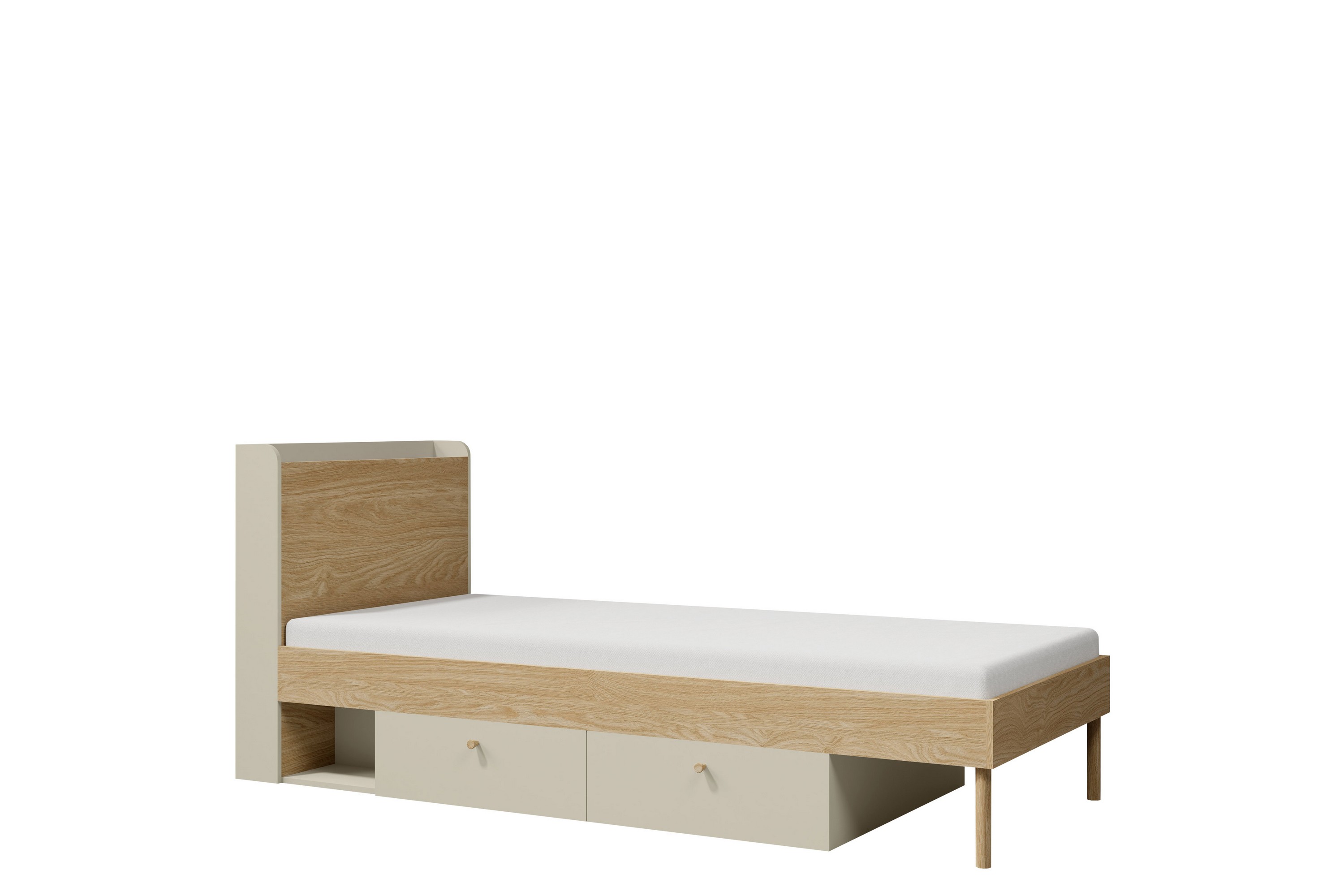 Buhan Sängram 90x200 cm Beige/Brun