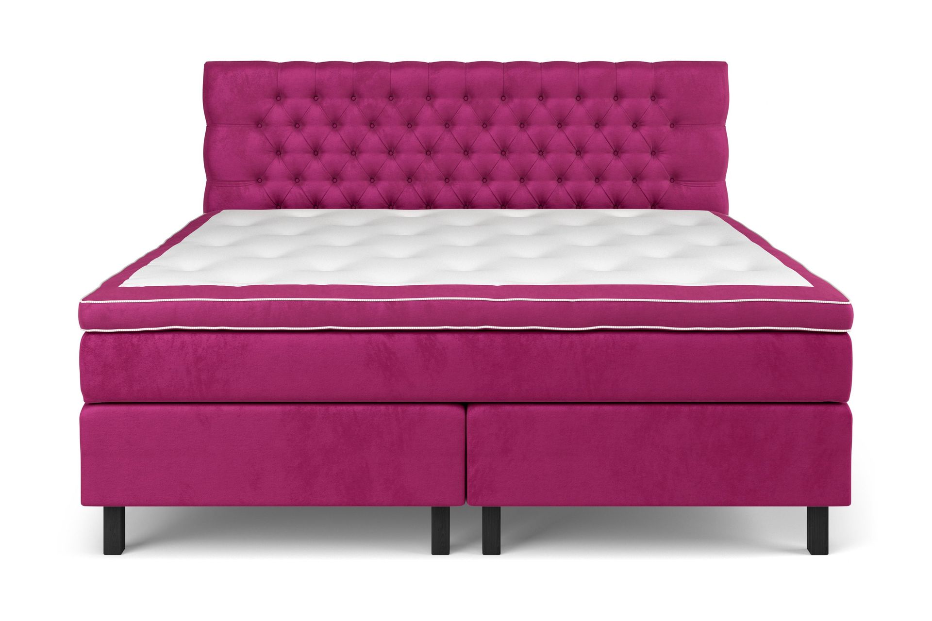 Celine Sängpaket 210x210cm - Rosa/Sammet