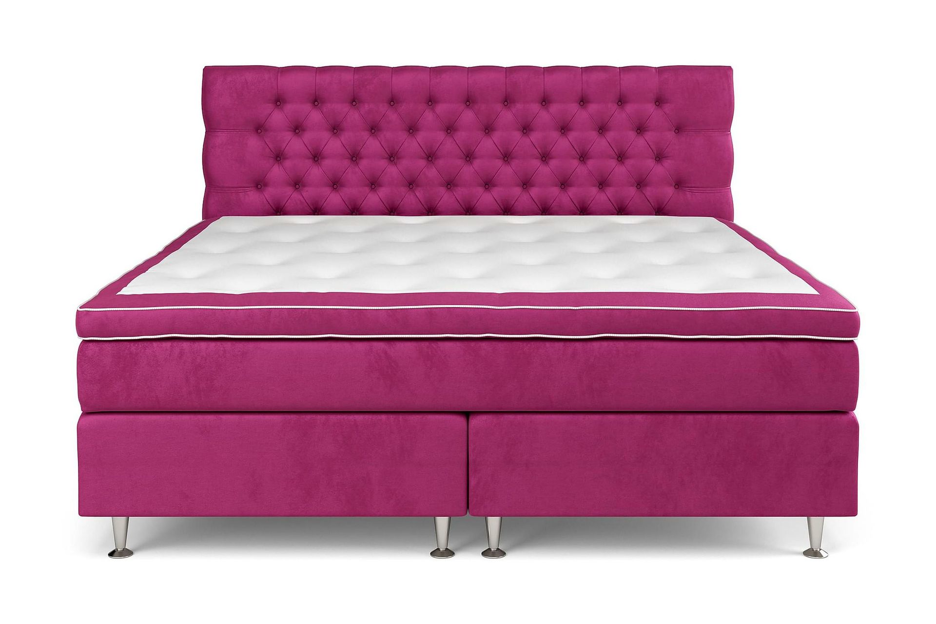 Celine Sängpaket 210x210cm - Rosa/Sammet
