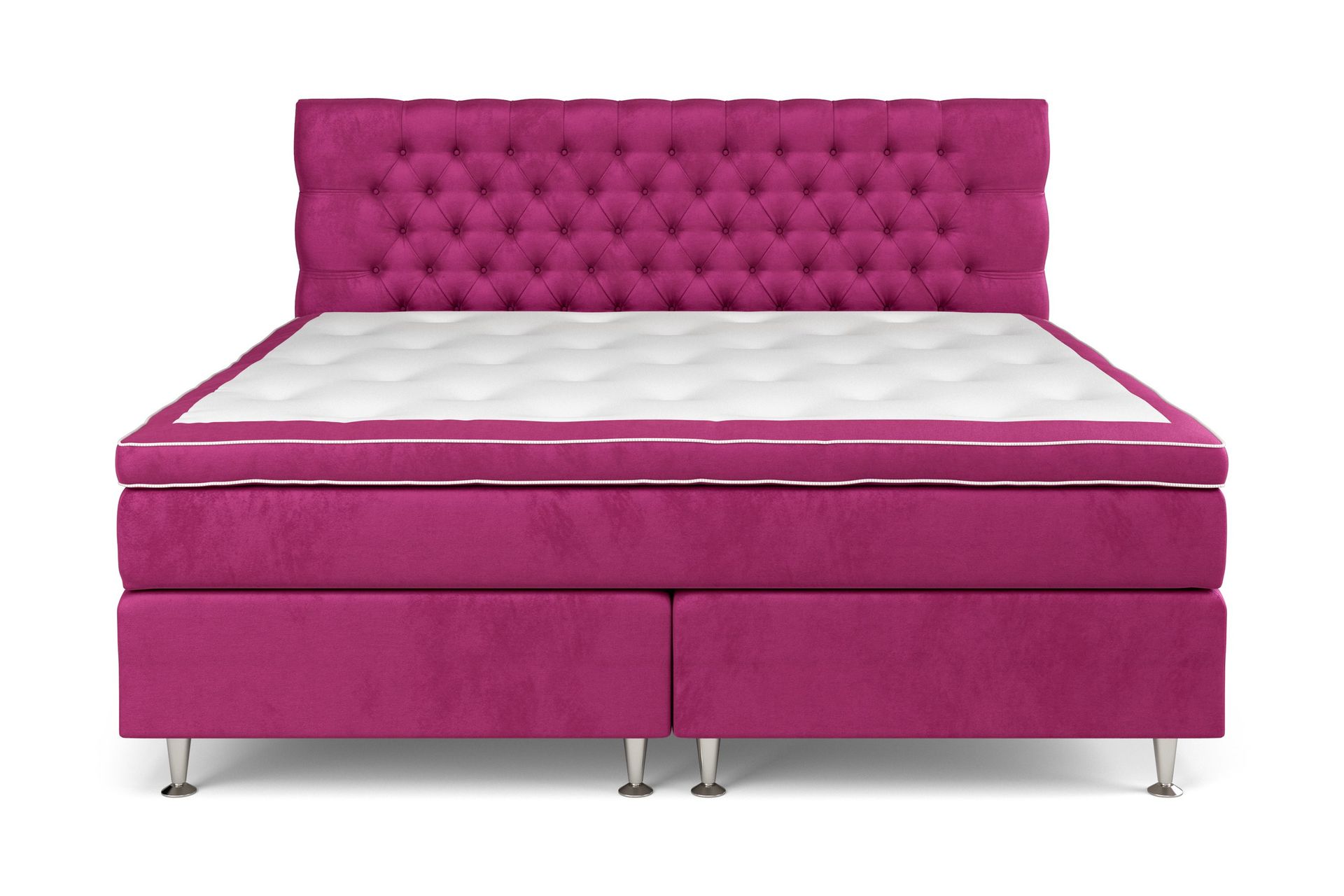 Celine Sängpaket 210x210cm - Rosa/Sammet