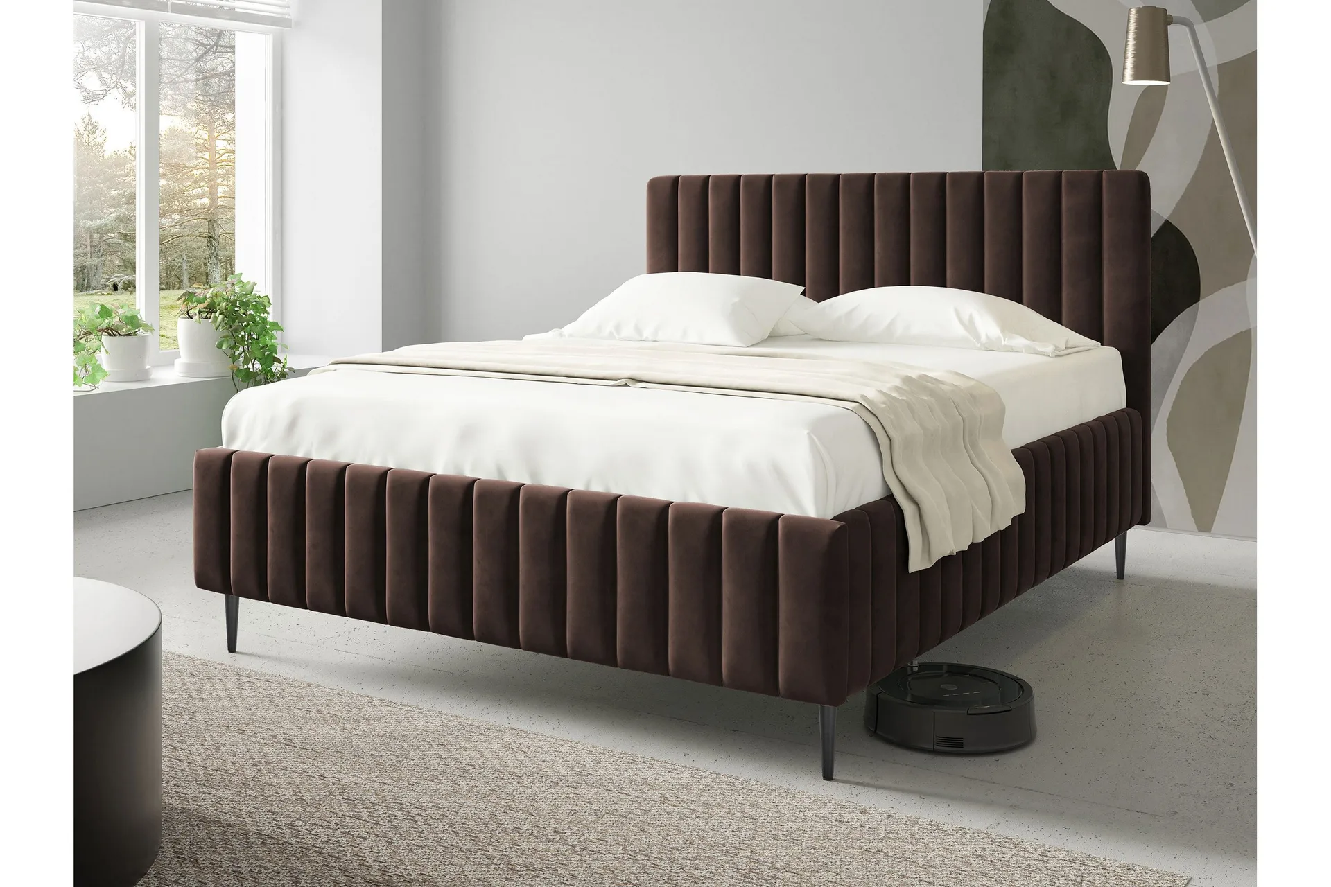 Desio Förvaringssäng 140x200 cm - Beige