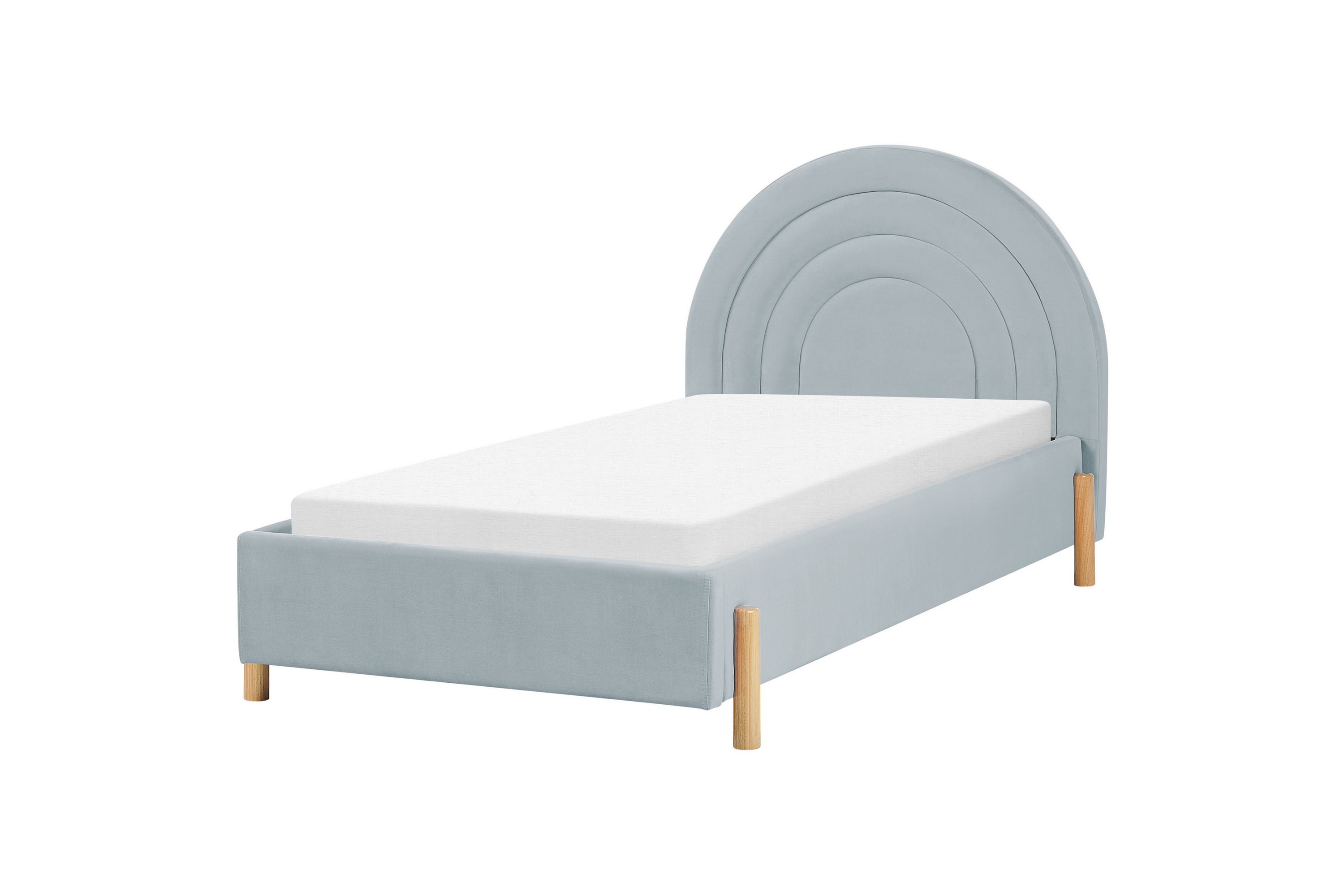 diantha sängram 90x200 cm - blå/ljust trä