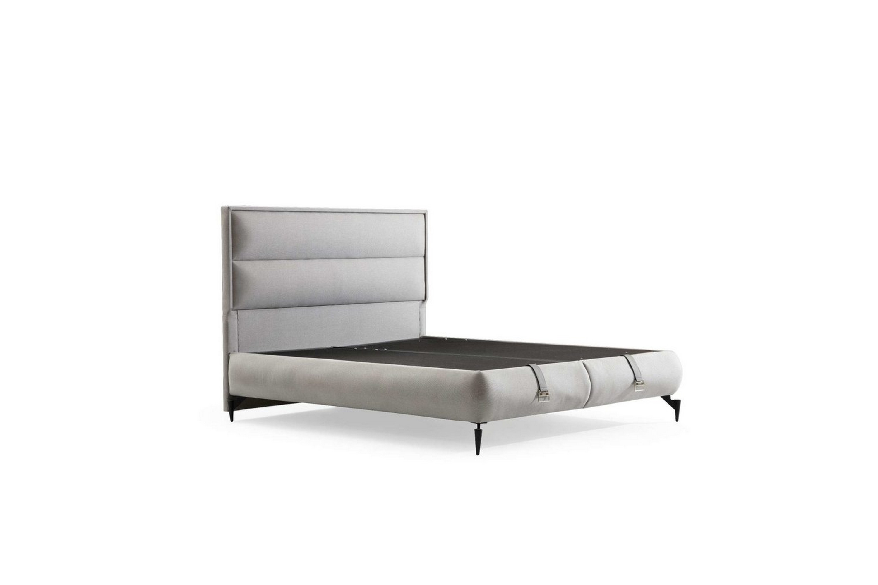 dubbel sängram & sänggavel mashli grå - 160 x 41 x 200 cm