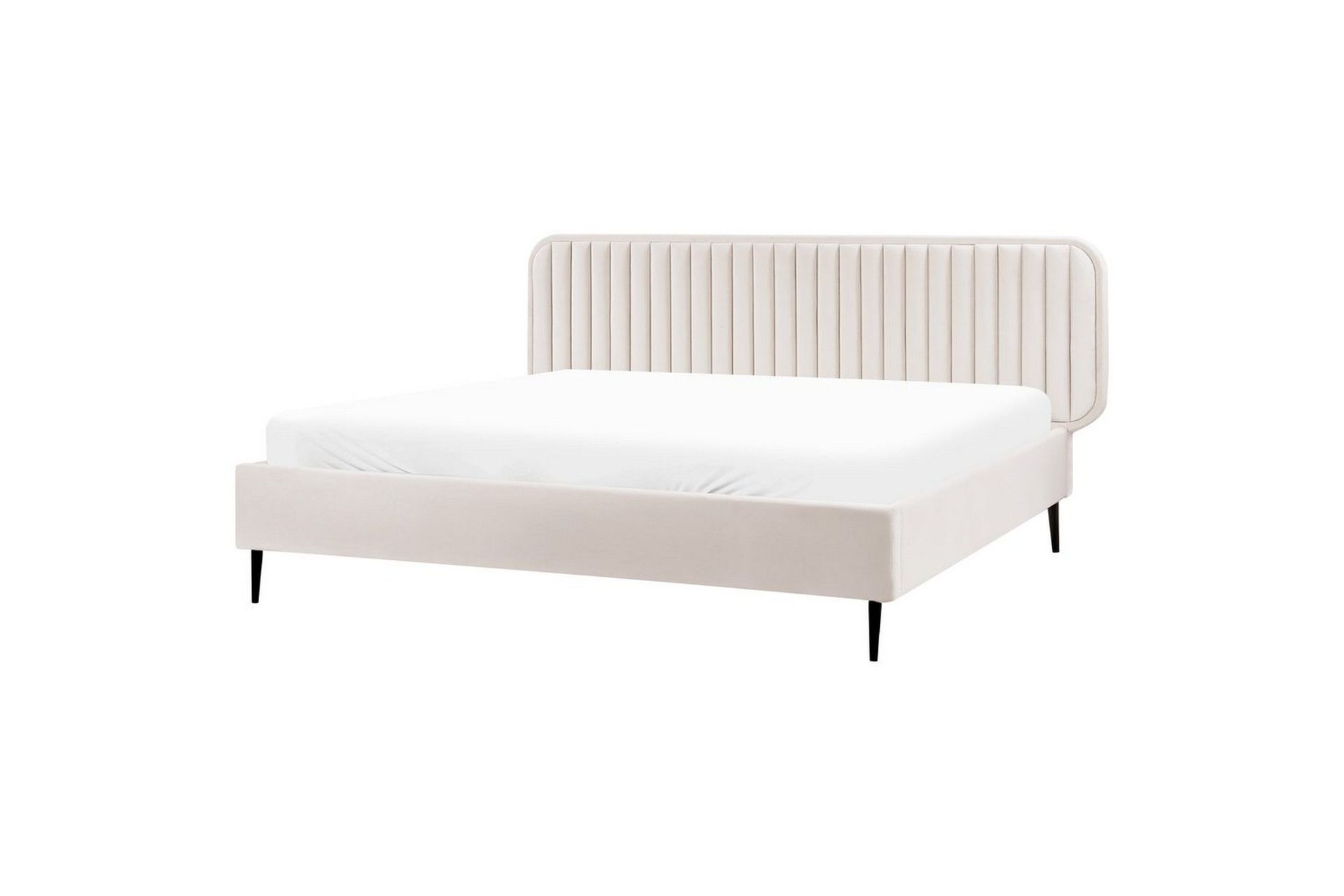 Dubbels&auml;ng Brin med lamellram Beige-Svart, 180x200 cm - Beige-Svart, 180x200 cm
