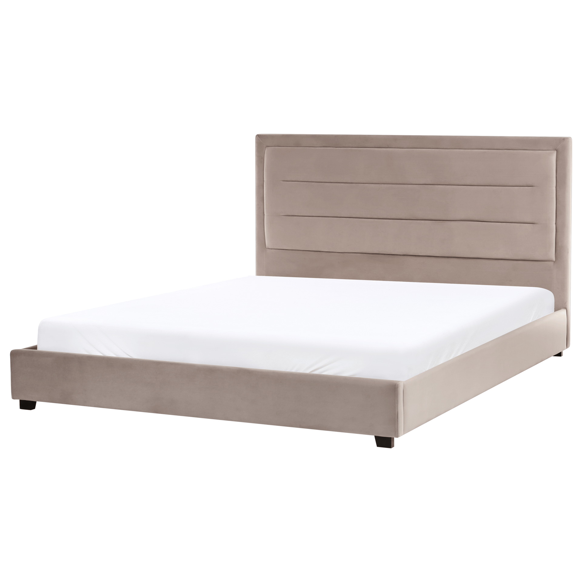 Dubbelsäng med lamellram Rouen 180x200 cm - Taupe