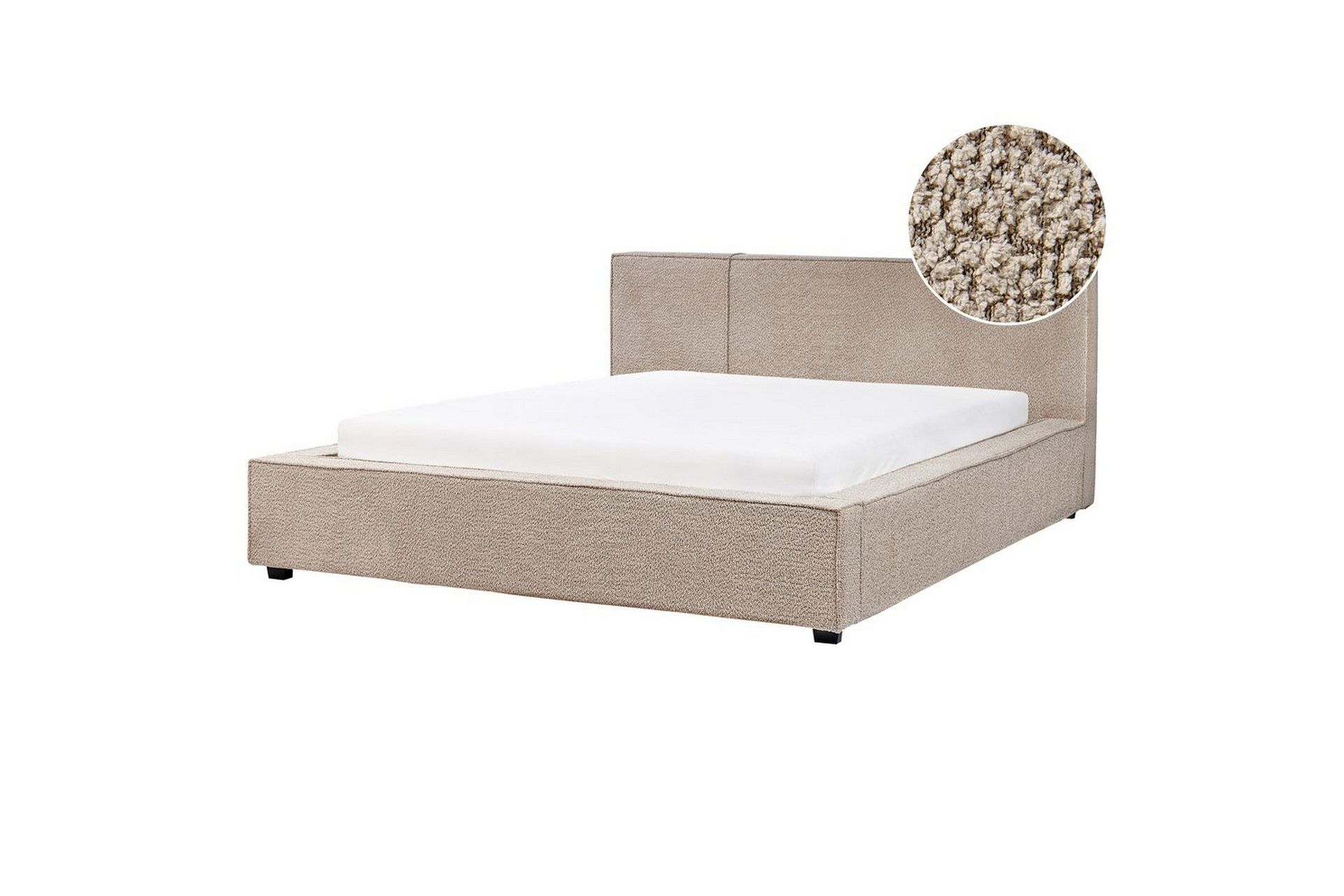 Dubbelsäng Mirande med lamellram Beige, 160x200 cm - Beige, 160x200 cm
