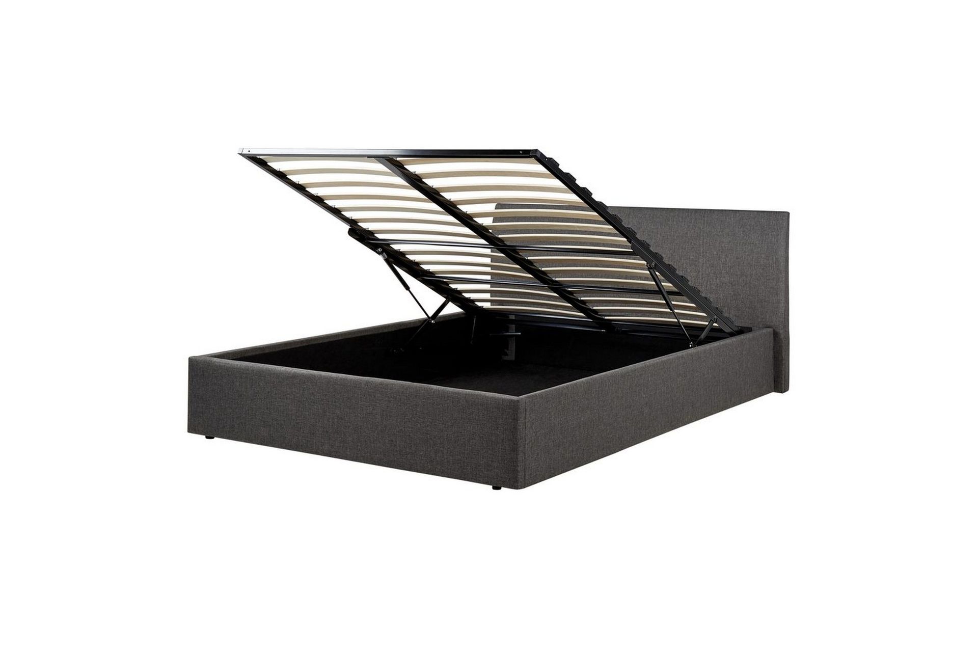 Dubbels&auml;ng Orbey med lamellram Gr&aring;, 140x200 cm - Gr&aring;, 140x200 cm