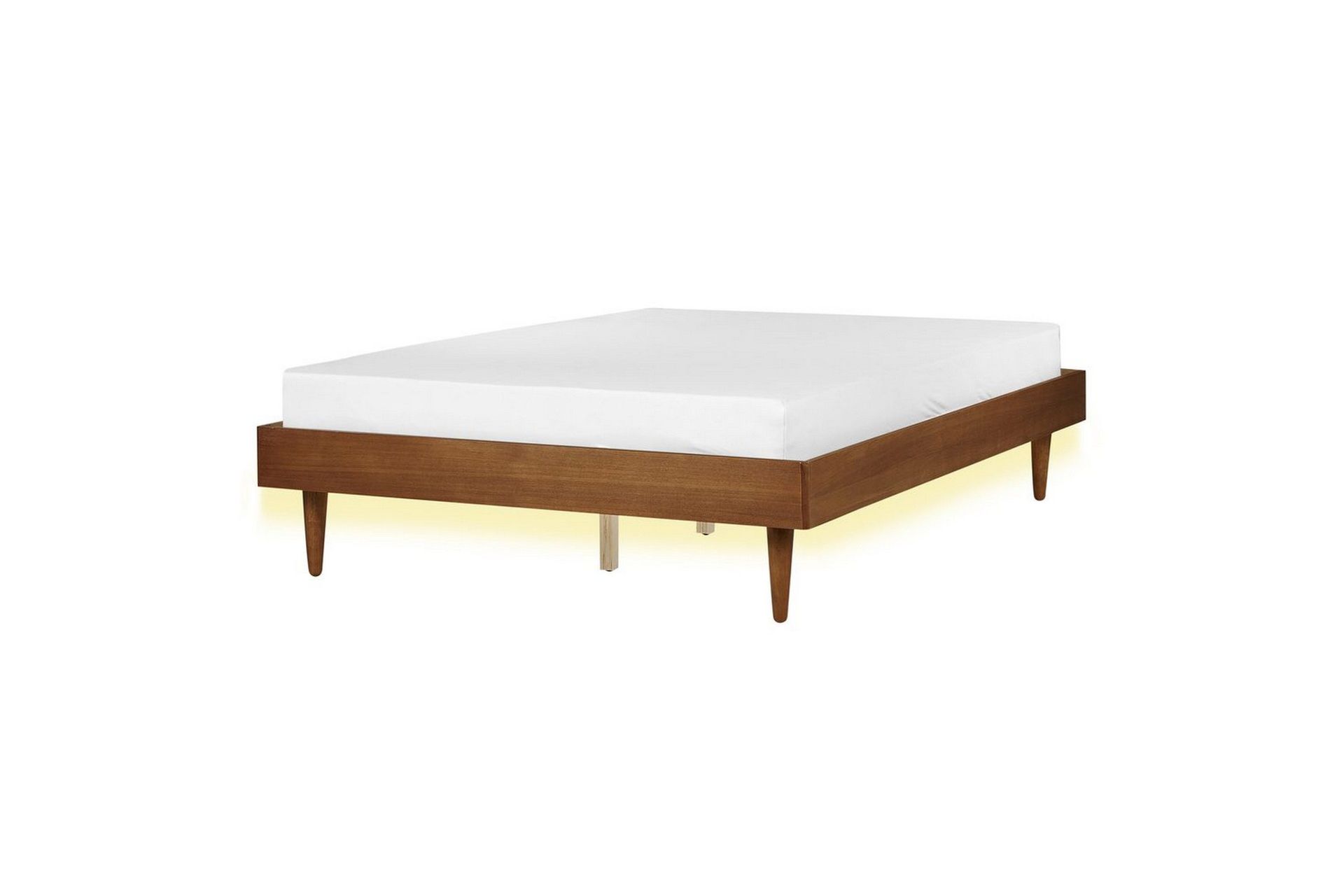 Dubbelsäng Toucy med LED-belysning Ljus Trä, 140x200 cm - Ljus Trä, 140x200 cm
