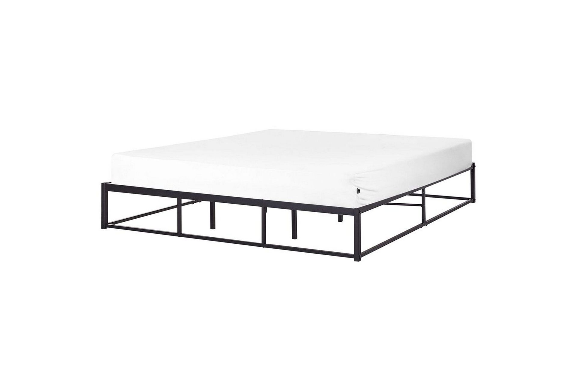 Dubbels&auml;ng Viry med lamellram Svart, 180x200 cm - Svart, 180x200 cm