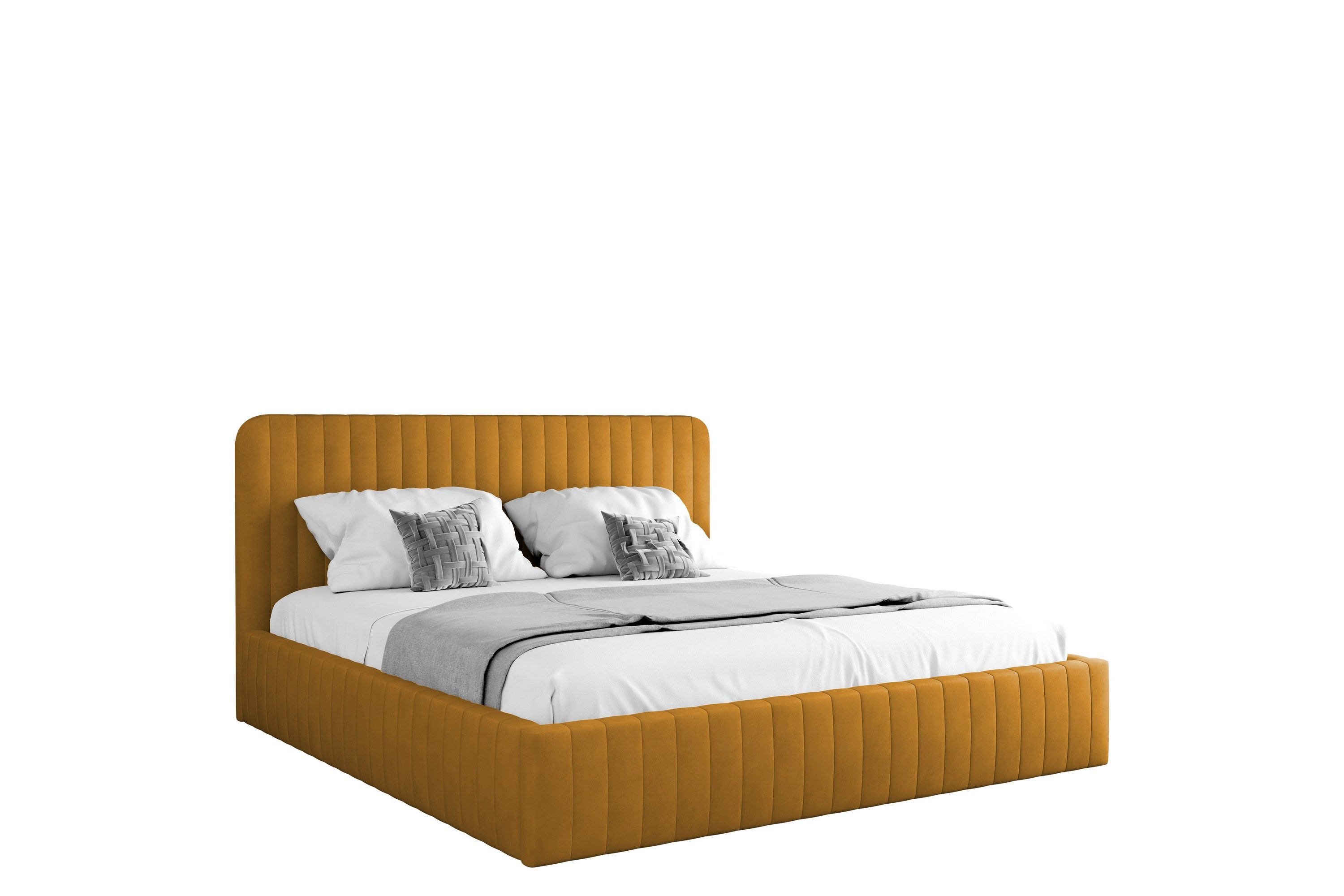 flanna sängram 140x200 cm - gul