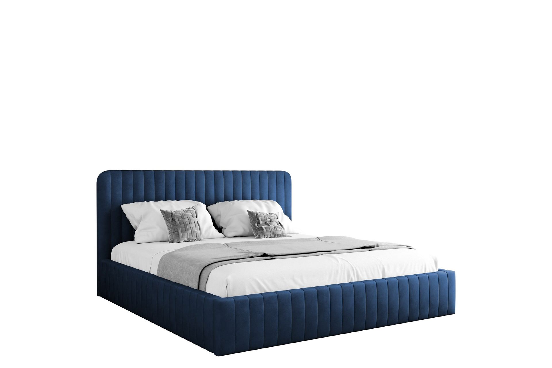 flanna sängram 180x200 cm - blå