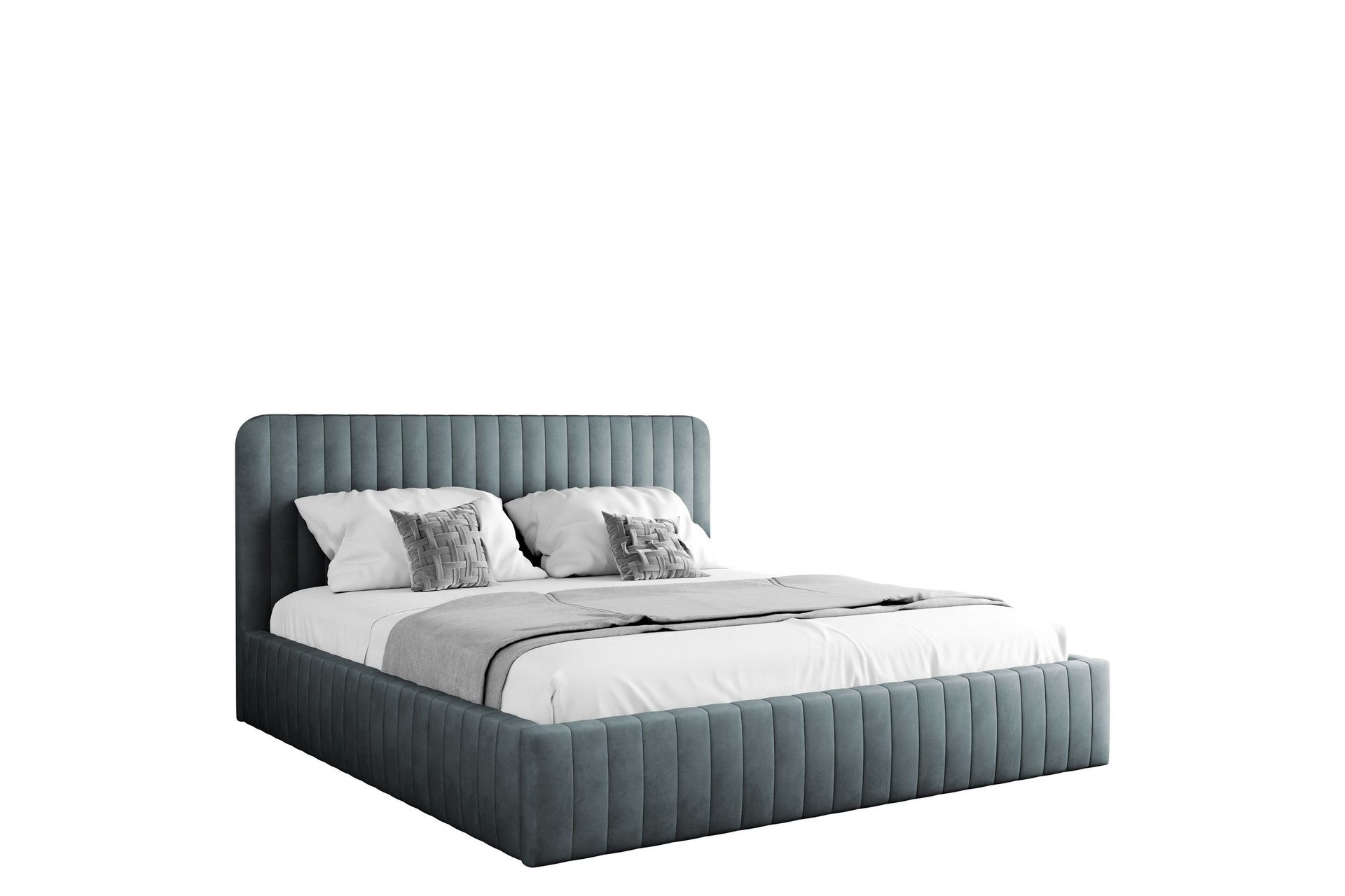 Flanna S&auml;ngram 180x200 cm - M&ouml;rkgr&aring;