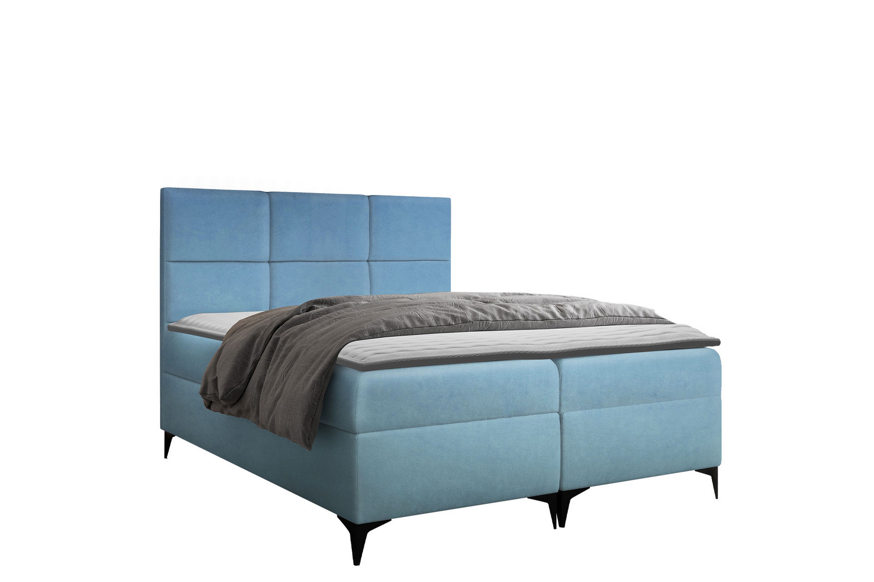 galtebol sängpaket kontinentalsäng 200x200 cm - blå