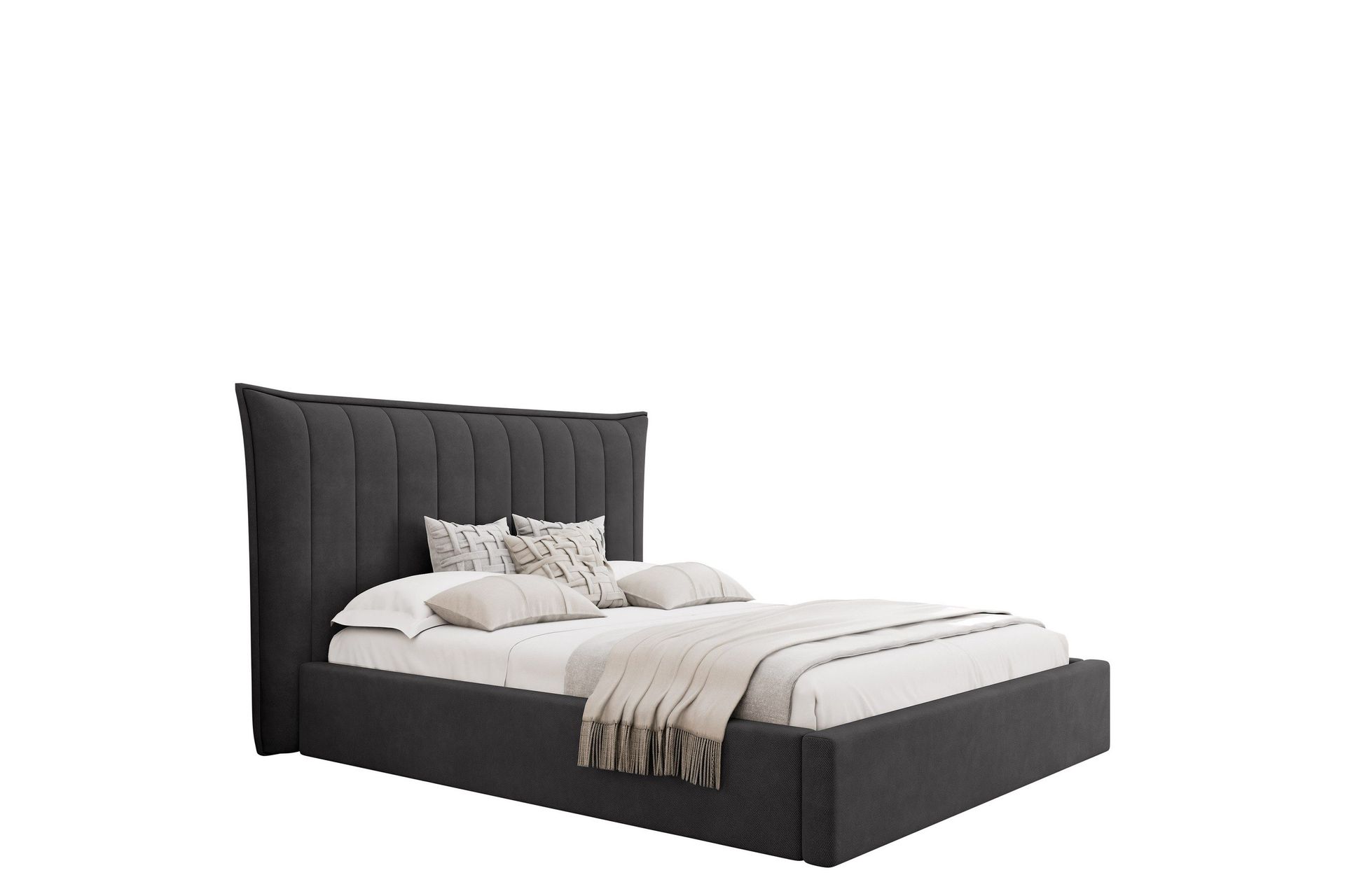 garson sängram 160x200 cm - mörkgrå