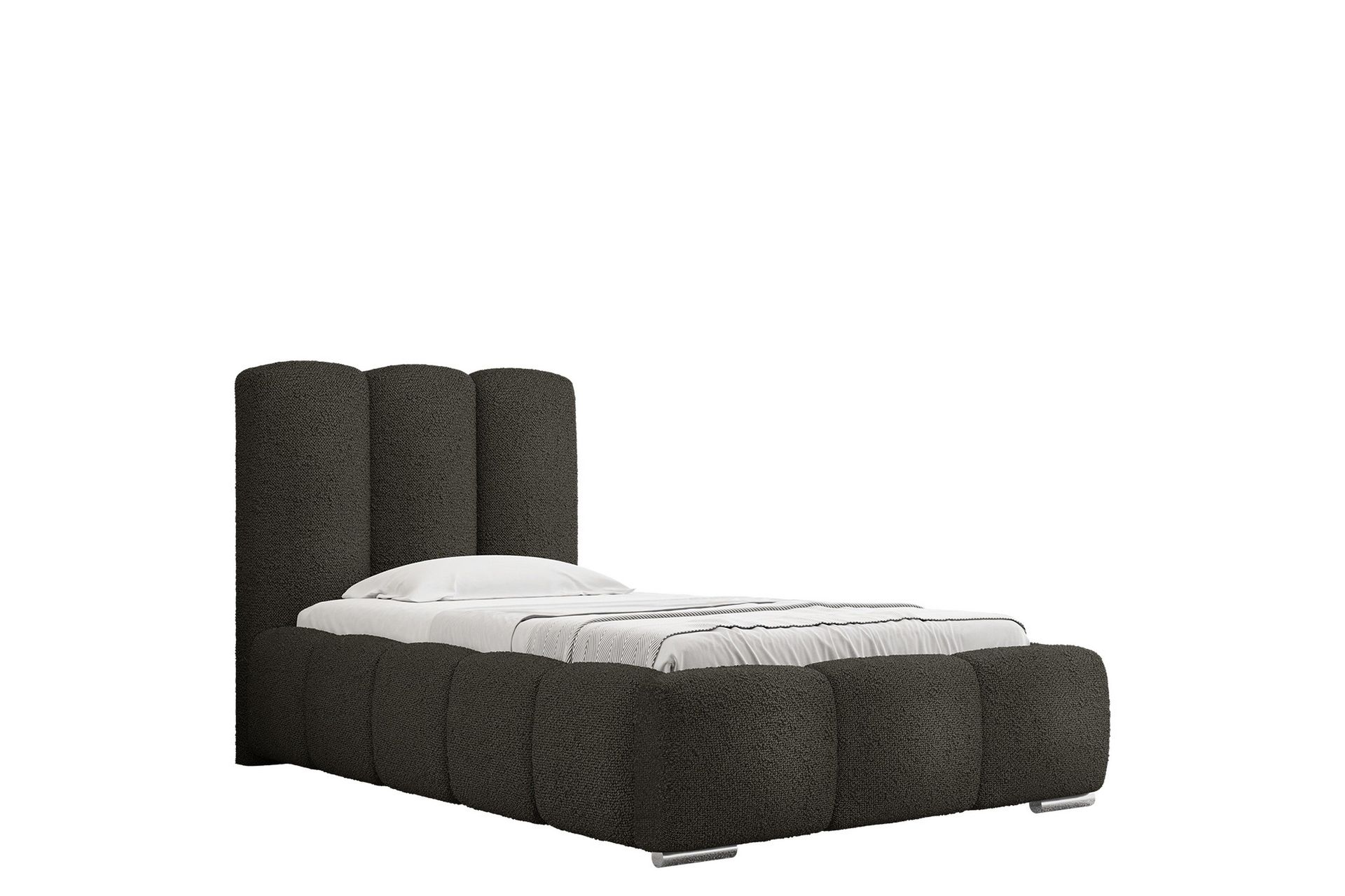 gioia sängram med förvaring 90x200 cm - grå