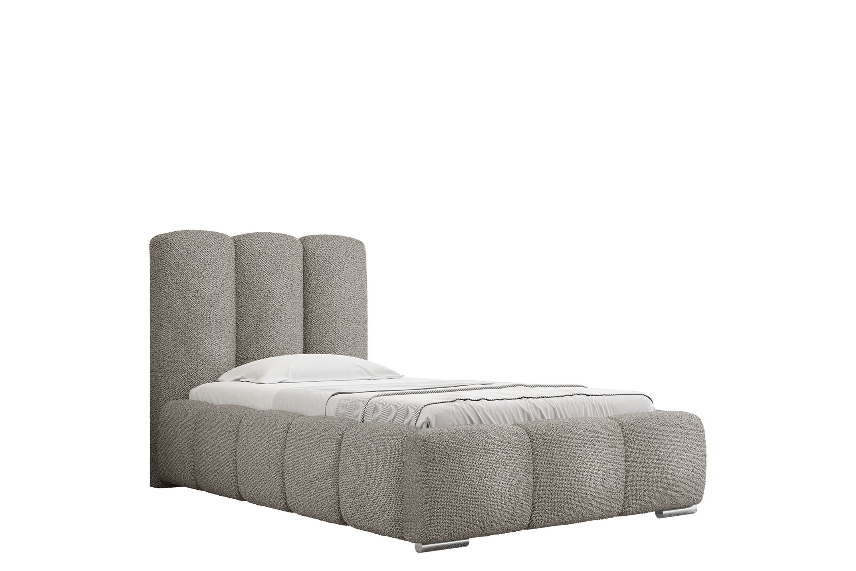 gioia sängram med förvaring 90x200 cm - grå