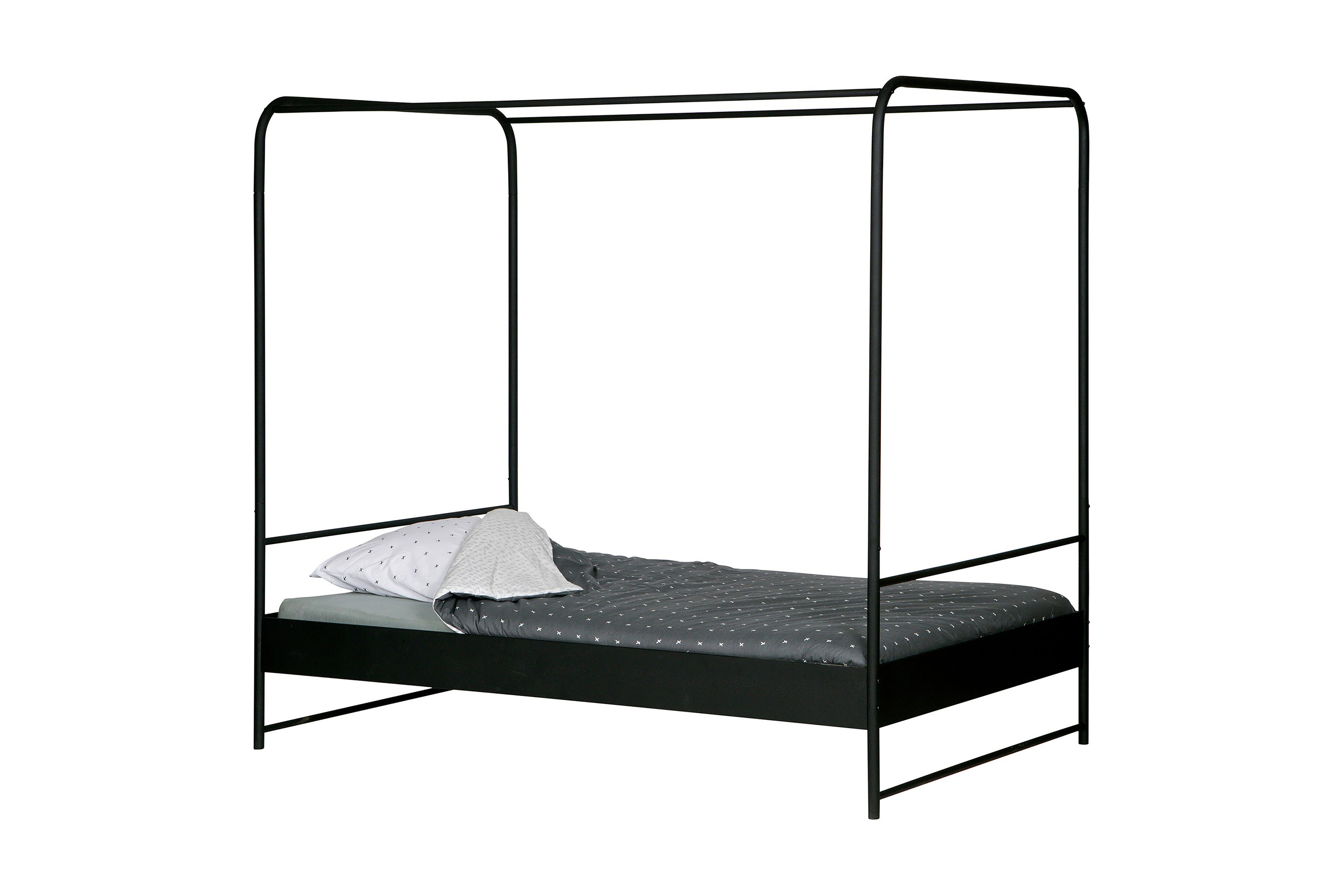 Säng Vancha 120x200 Svart Metall