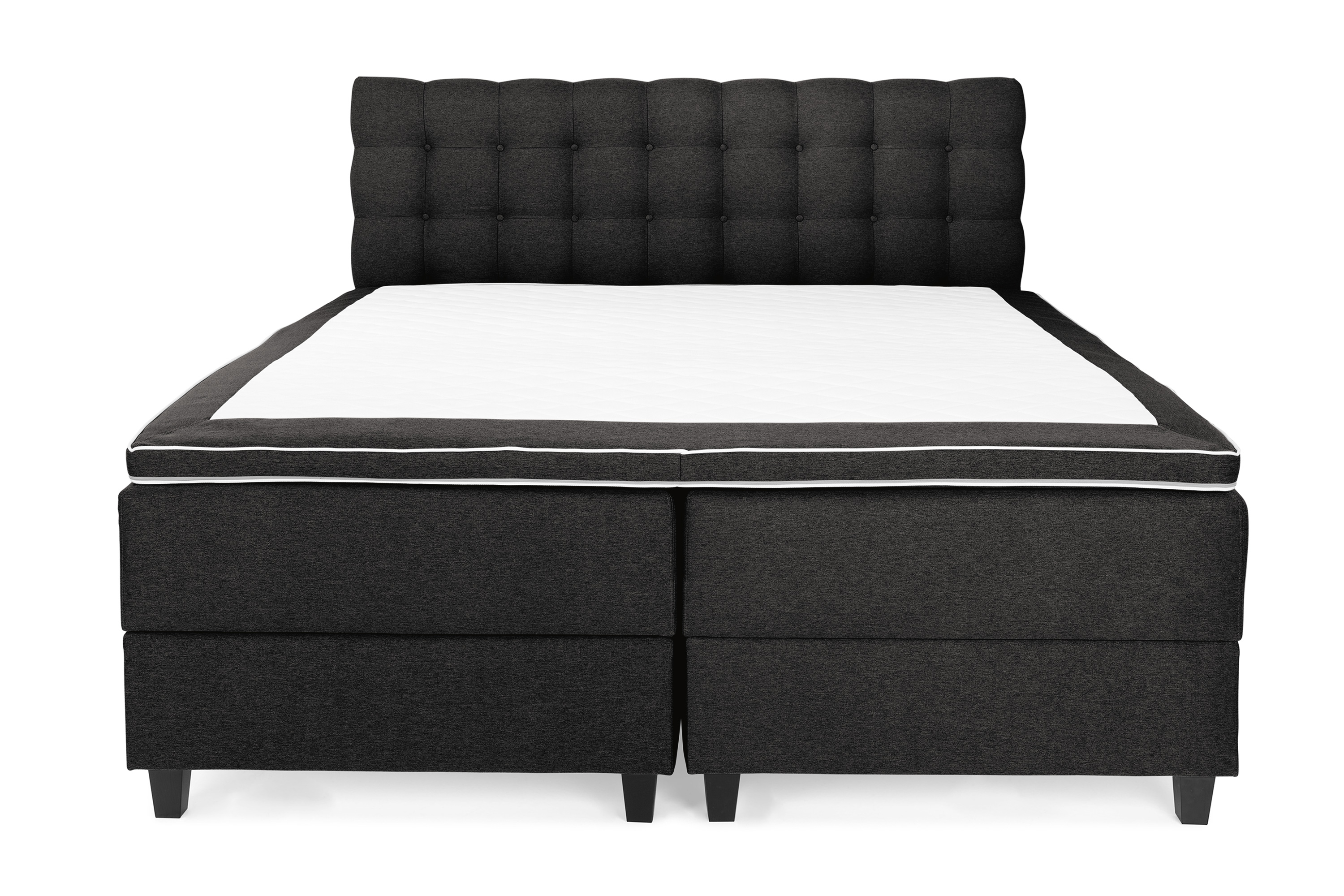 Komplett Sängpaket Boxford Säng med Förvaring 180x200 - Mörkgrå (+Fler val)