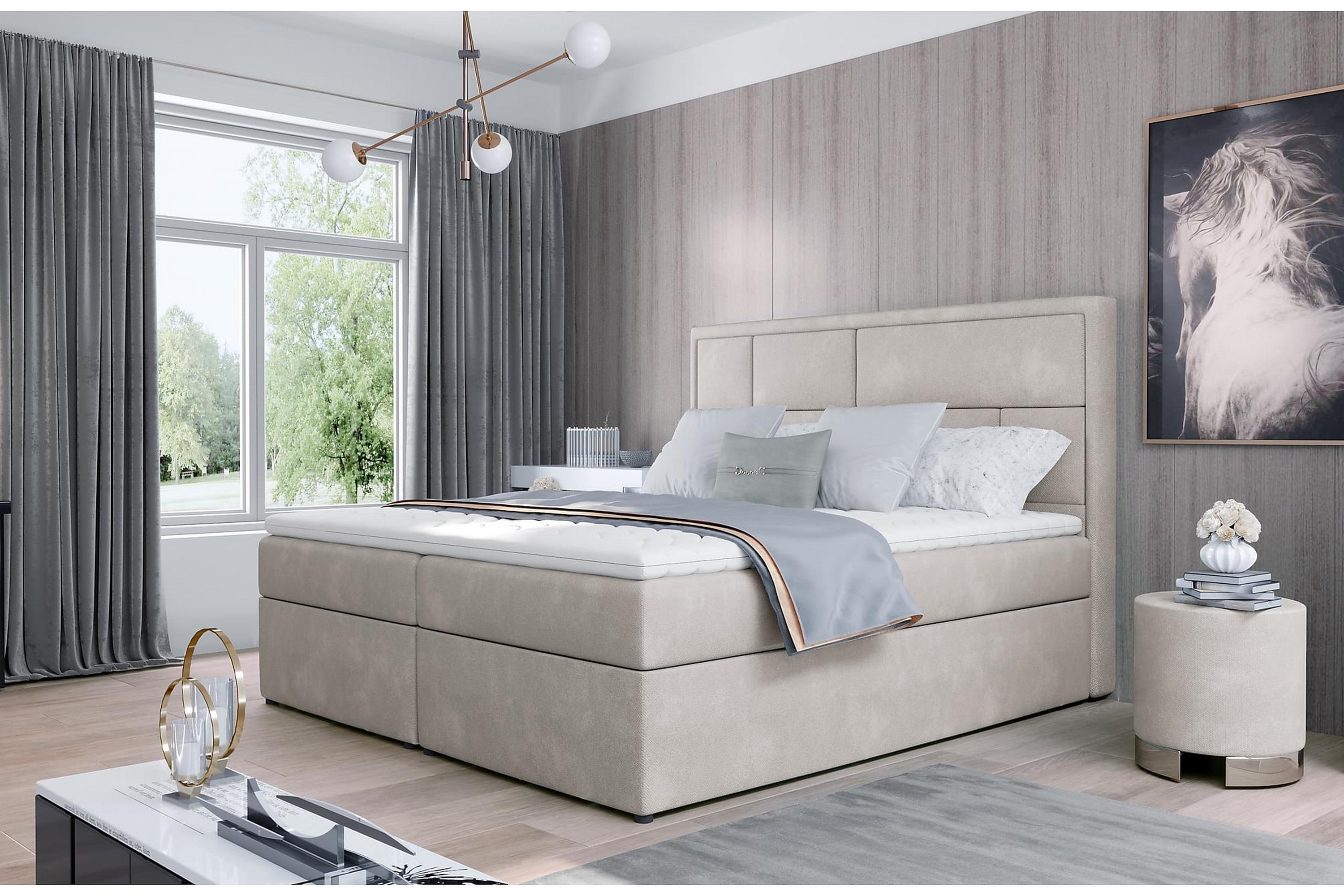 Sängpaket Varrains 160x200 cm Beige
